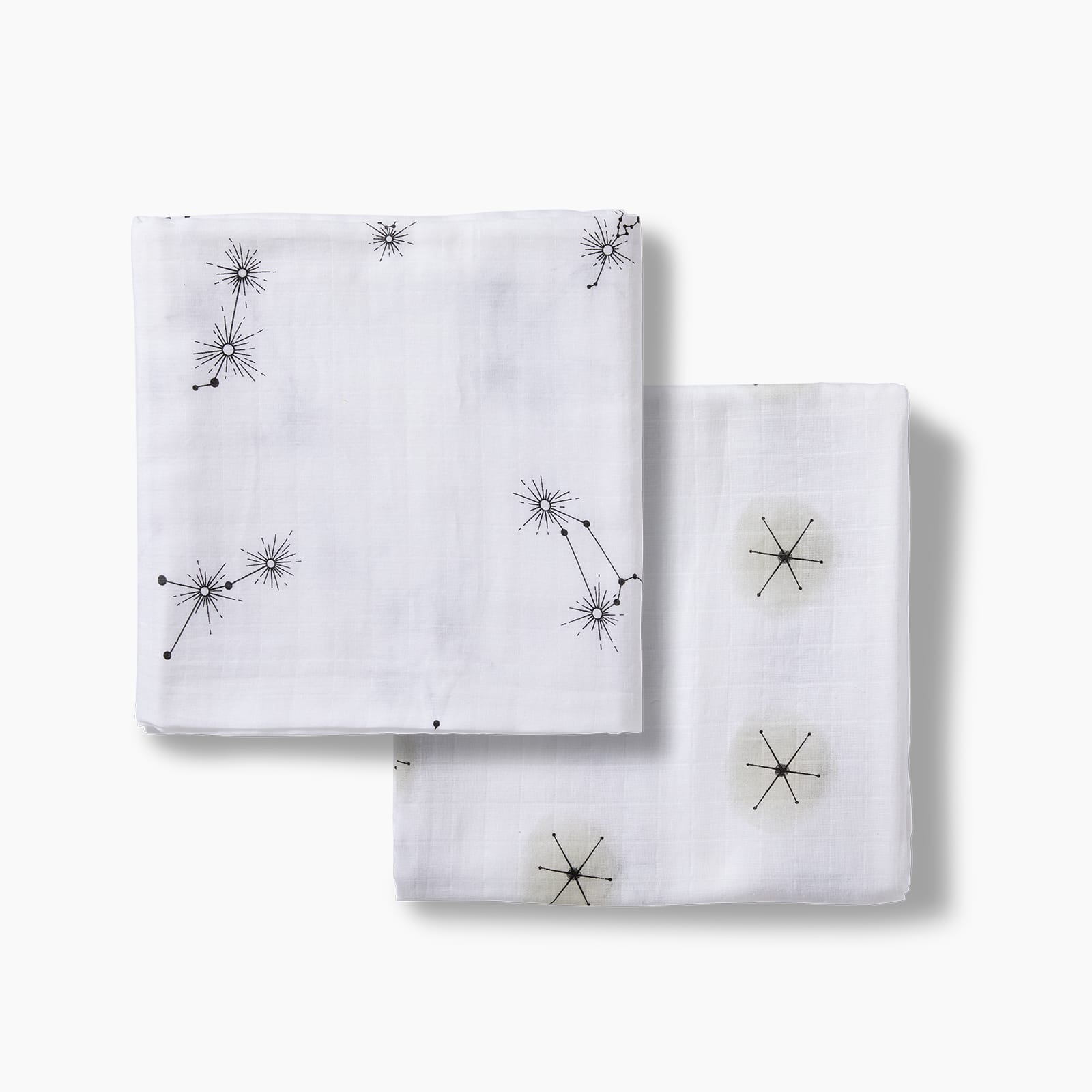 2-pack mix & match swaddle blanket SWADDLE BLANKET Moonjax® constellation stardust 