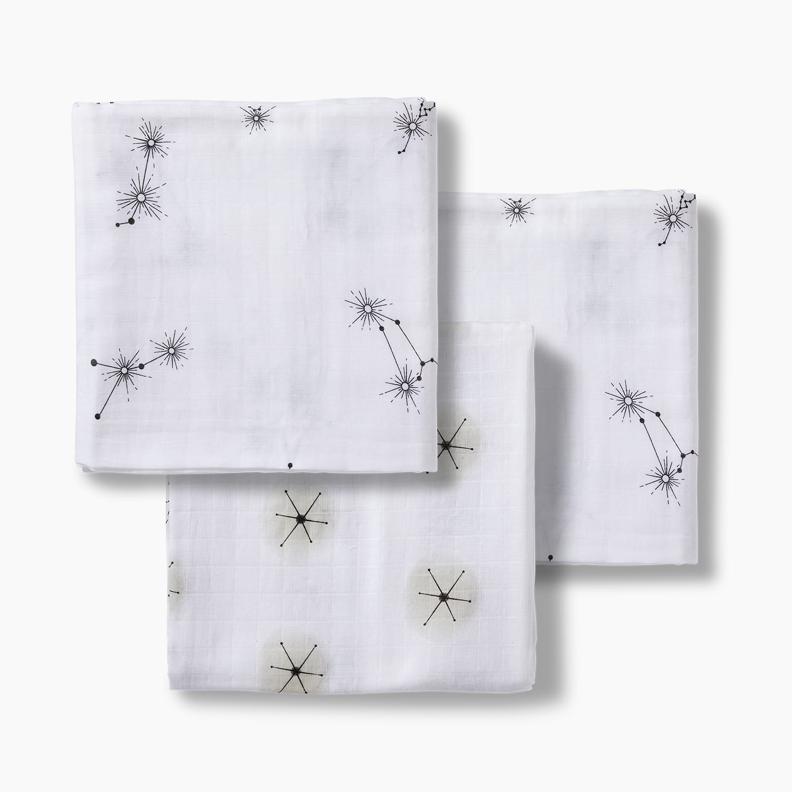 3-pack mix & match swaddle blanket SWADDLE BLANKET Moonjax® constellation constellation stardust