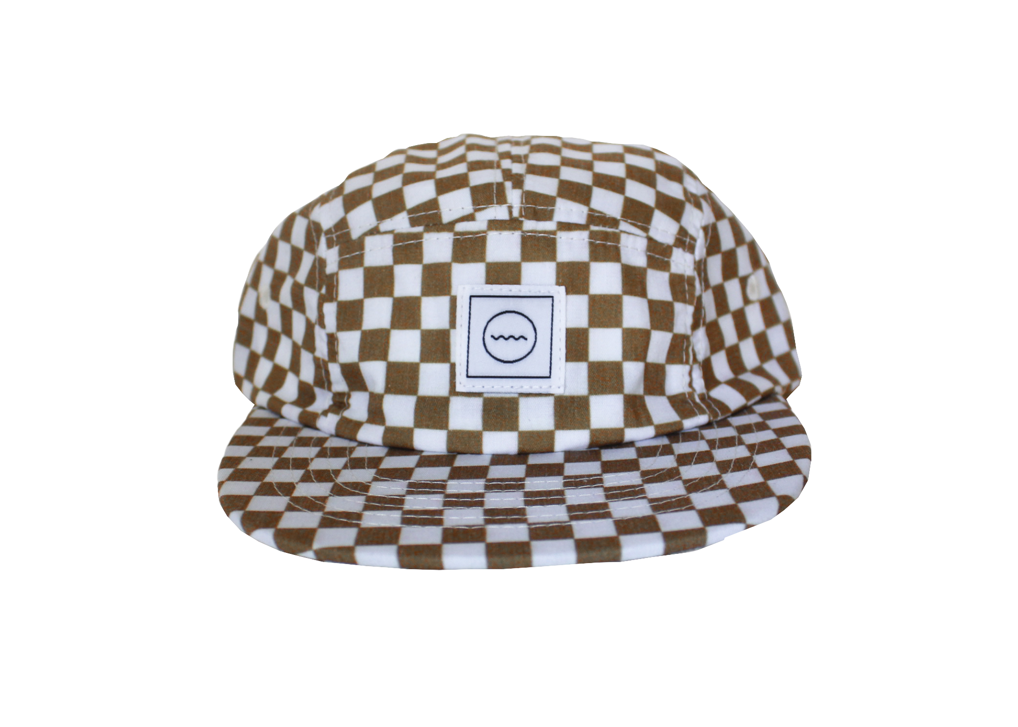 Five-Panel Kids Hat - Copper Check Hats Rad River Co.   