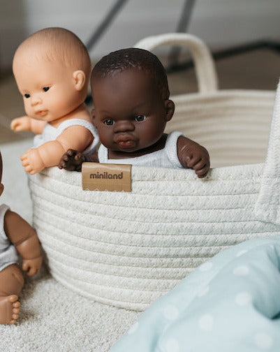 Miniland Baby Doll African - Mildred & Dildred