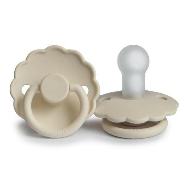 Frigg  Daisy Silicone Pacifier - Cream Baby Essentials Mushie 0-6 months  