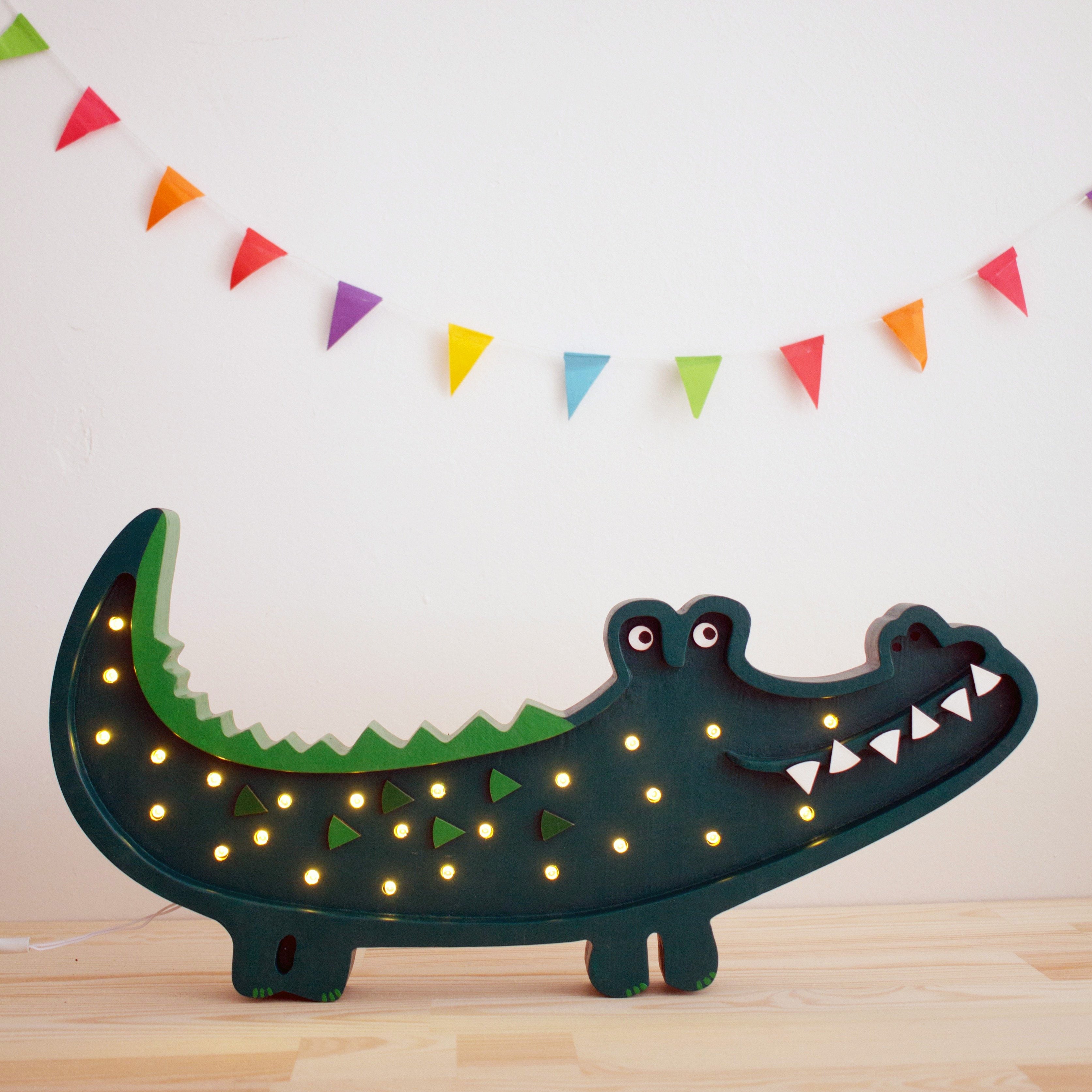 Little Lights Crocodile Lamp  Little Lights US   