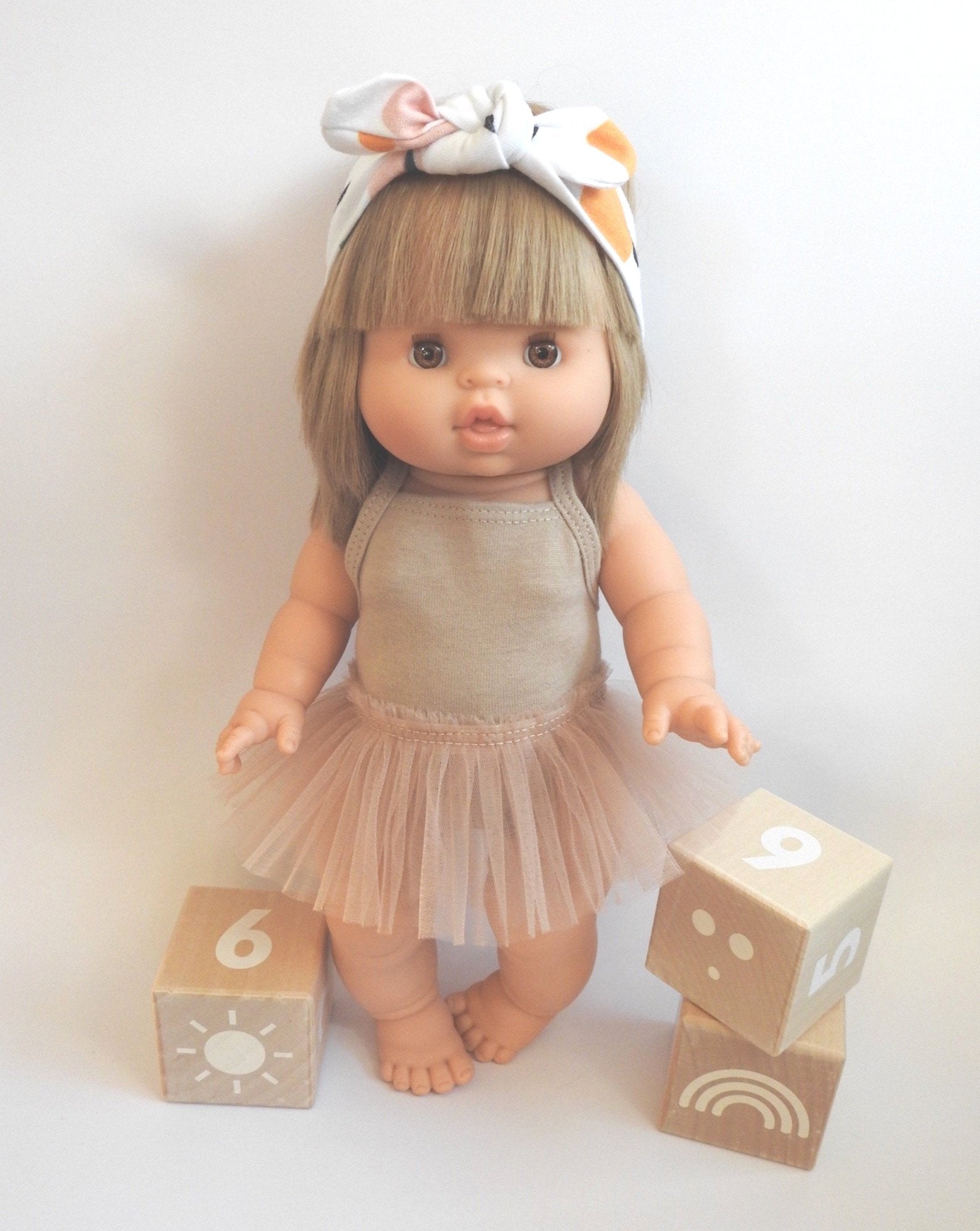 Doll Ballerina Bodysuit & Tutu Doll Clothing Little Wonder & Co.   