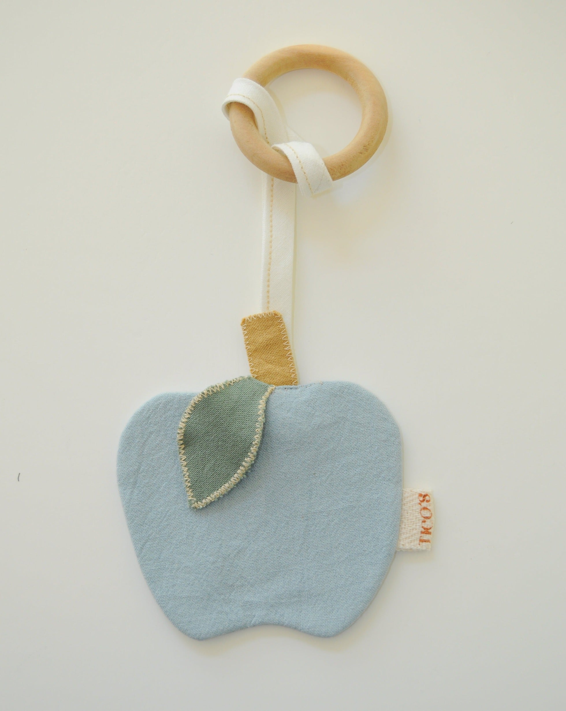 Organic Apple Teether Kids Toys Little Wonder & Co. Blue Apple  