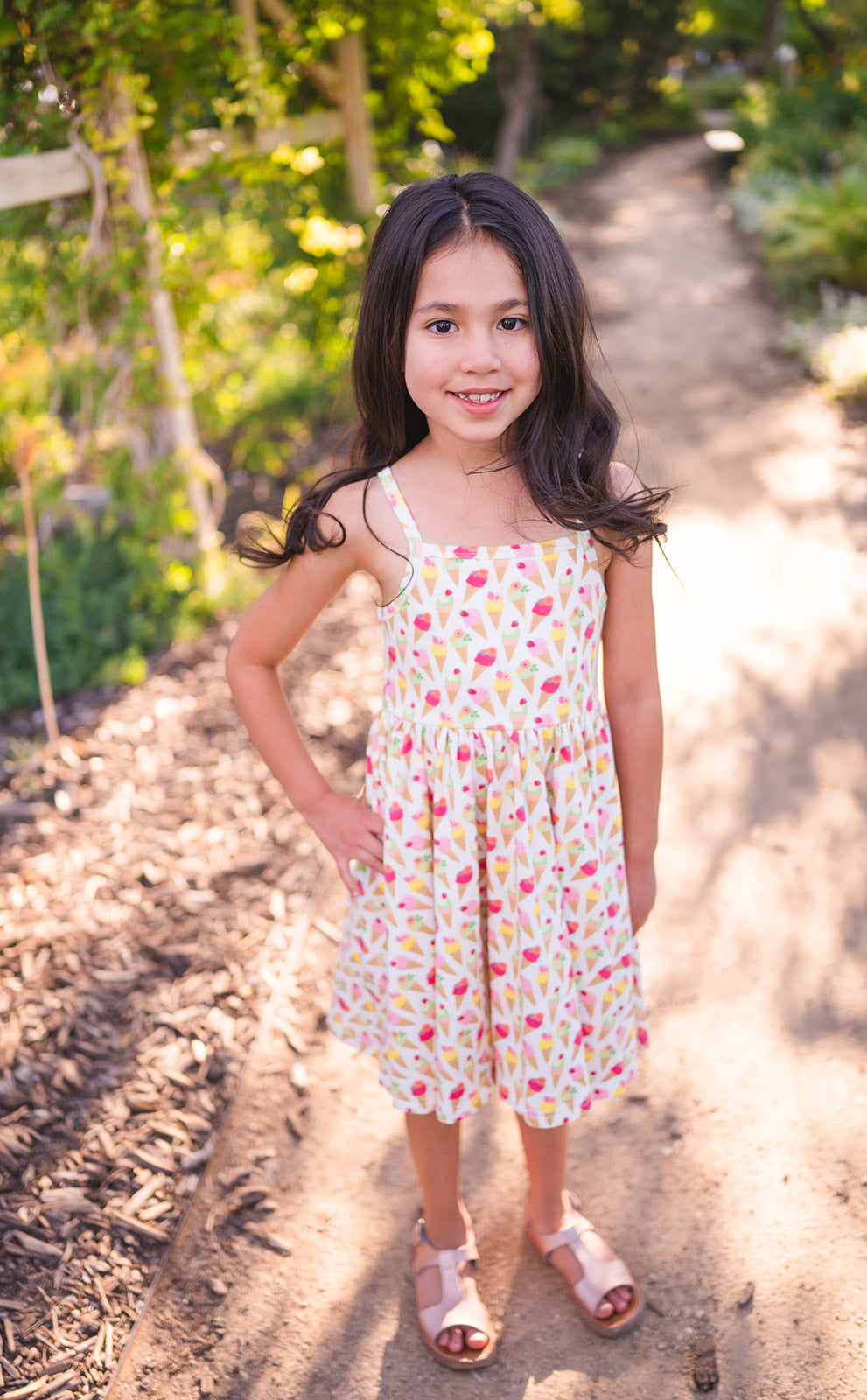 Camila Dress in Ice Cream Scoop  Ollie Jay   