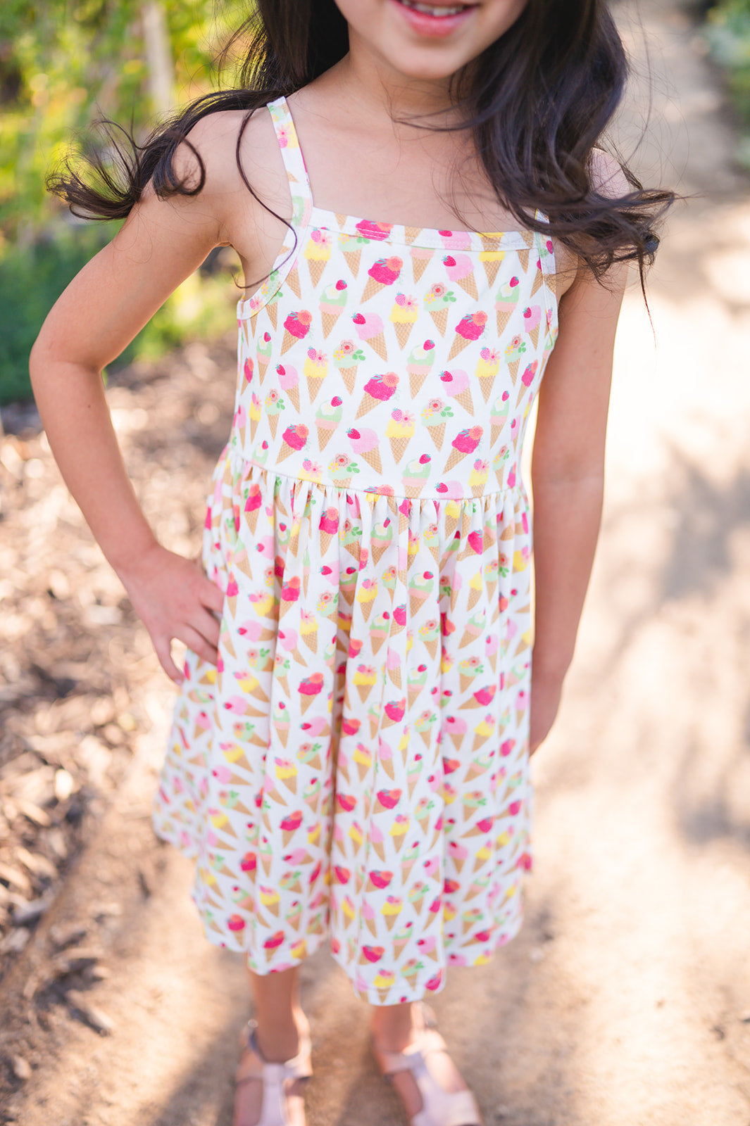 Camila Dress in Ice Cream Scoop  Ollie Jay   