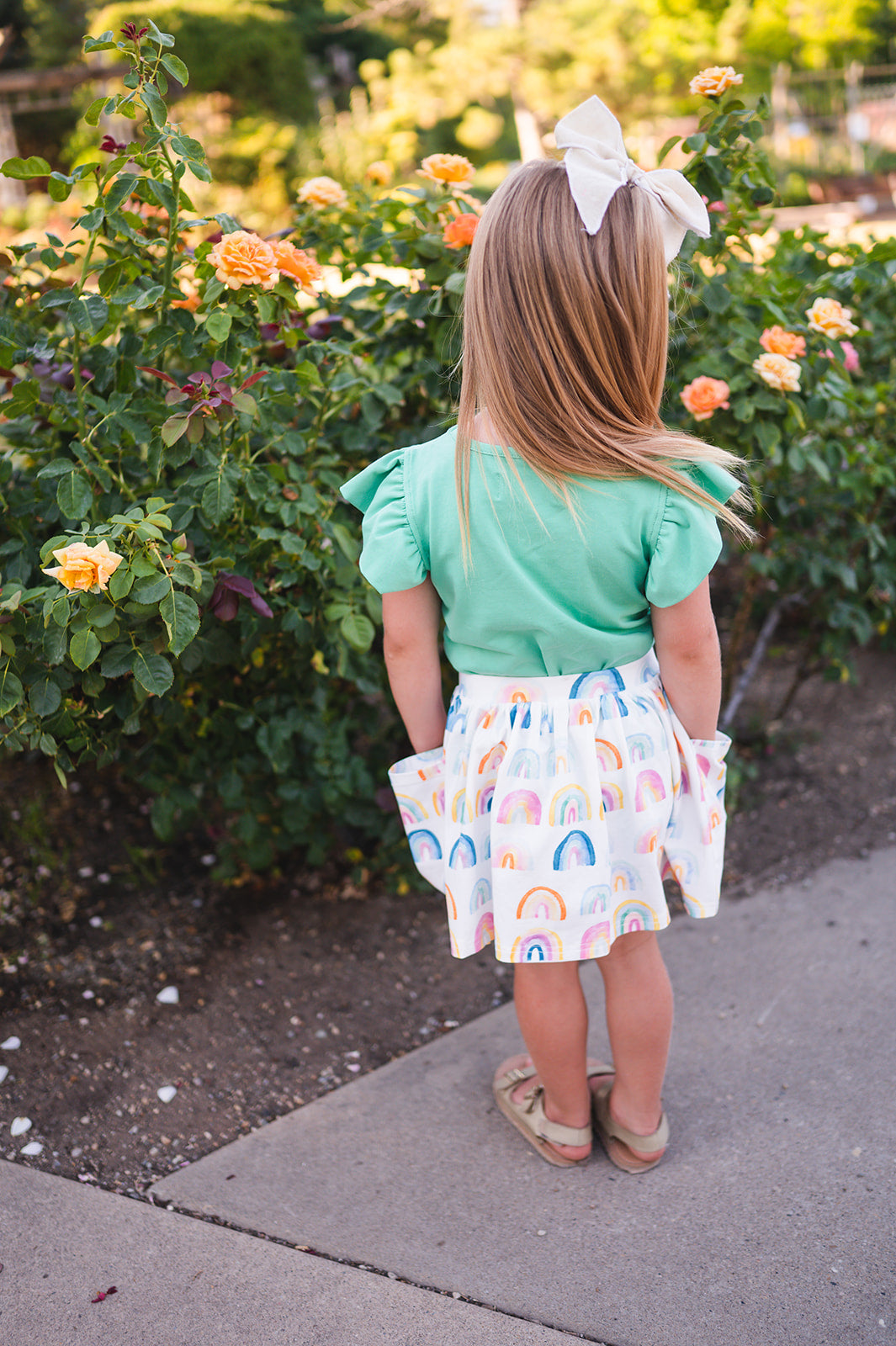 Flutter Tee in Sea Green  Ollie Jay   