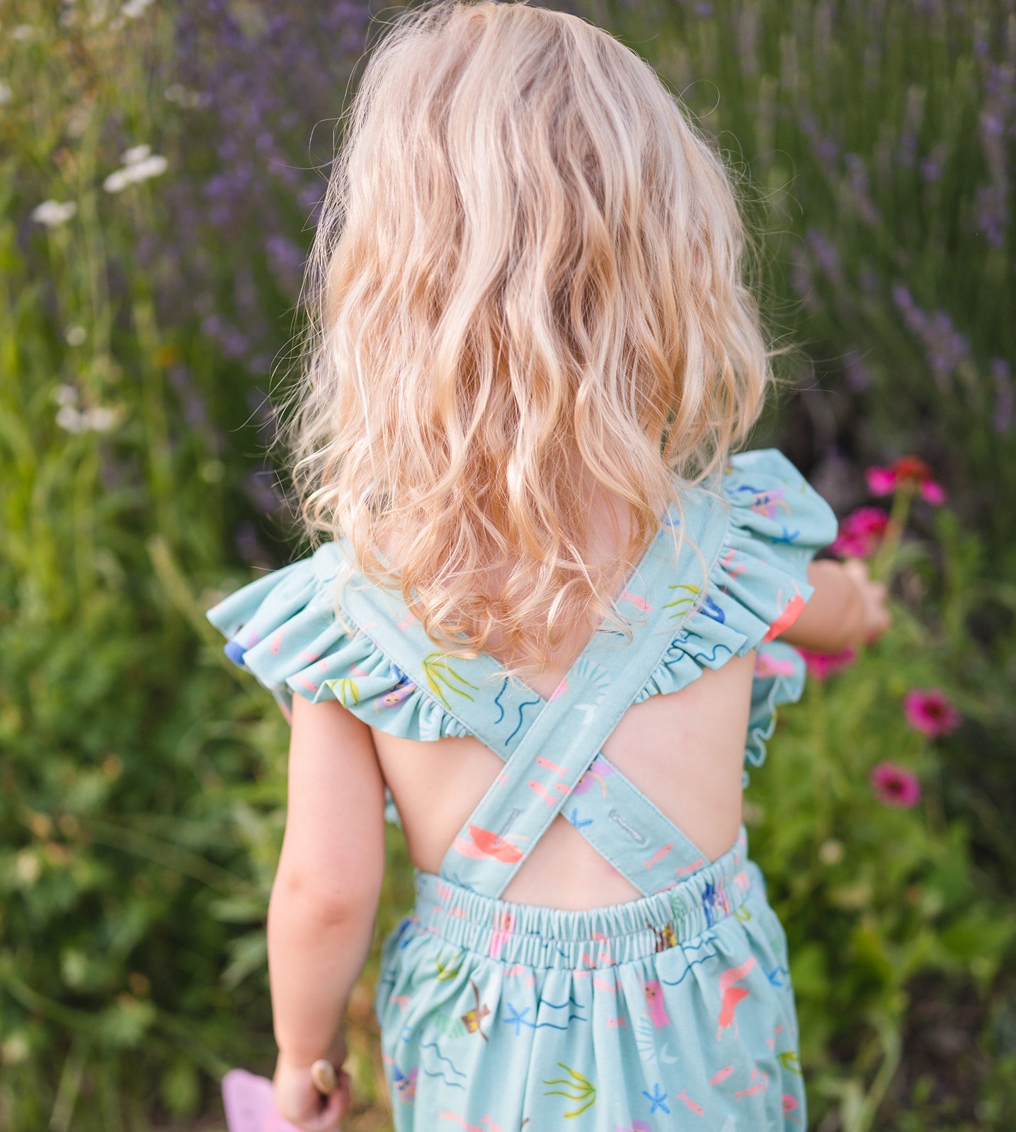 Emmy Romper in Mermaid romper Ollie Jay   