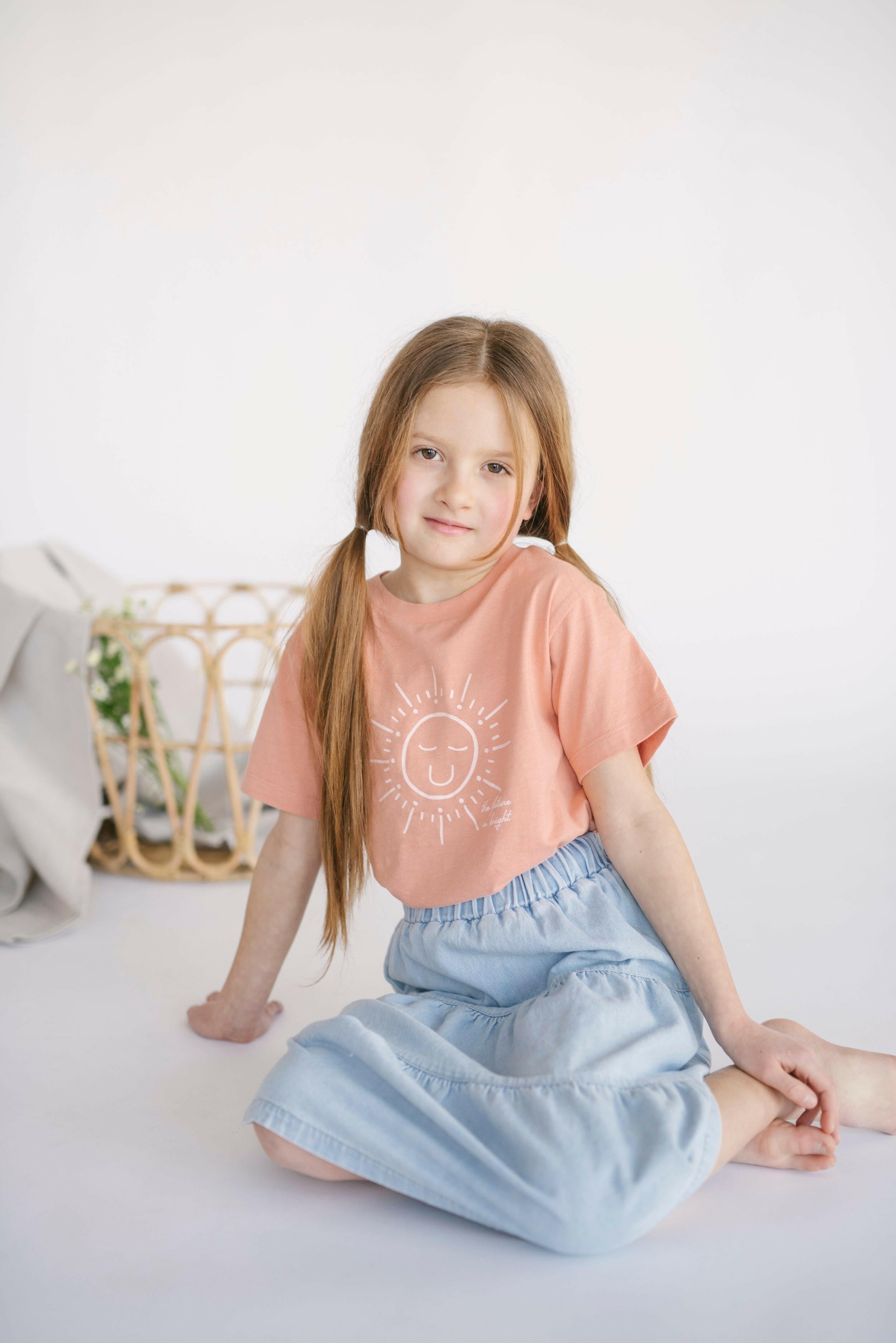 Future is Bright Kid’s Graphic T-Shirt Kids Polished Prints   