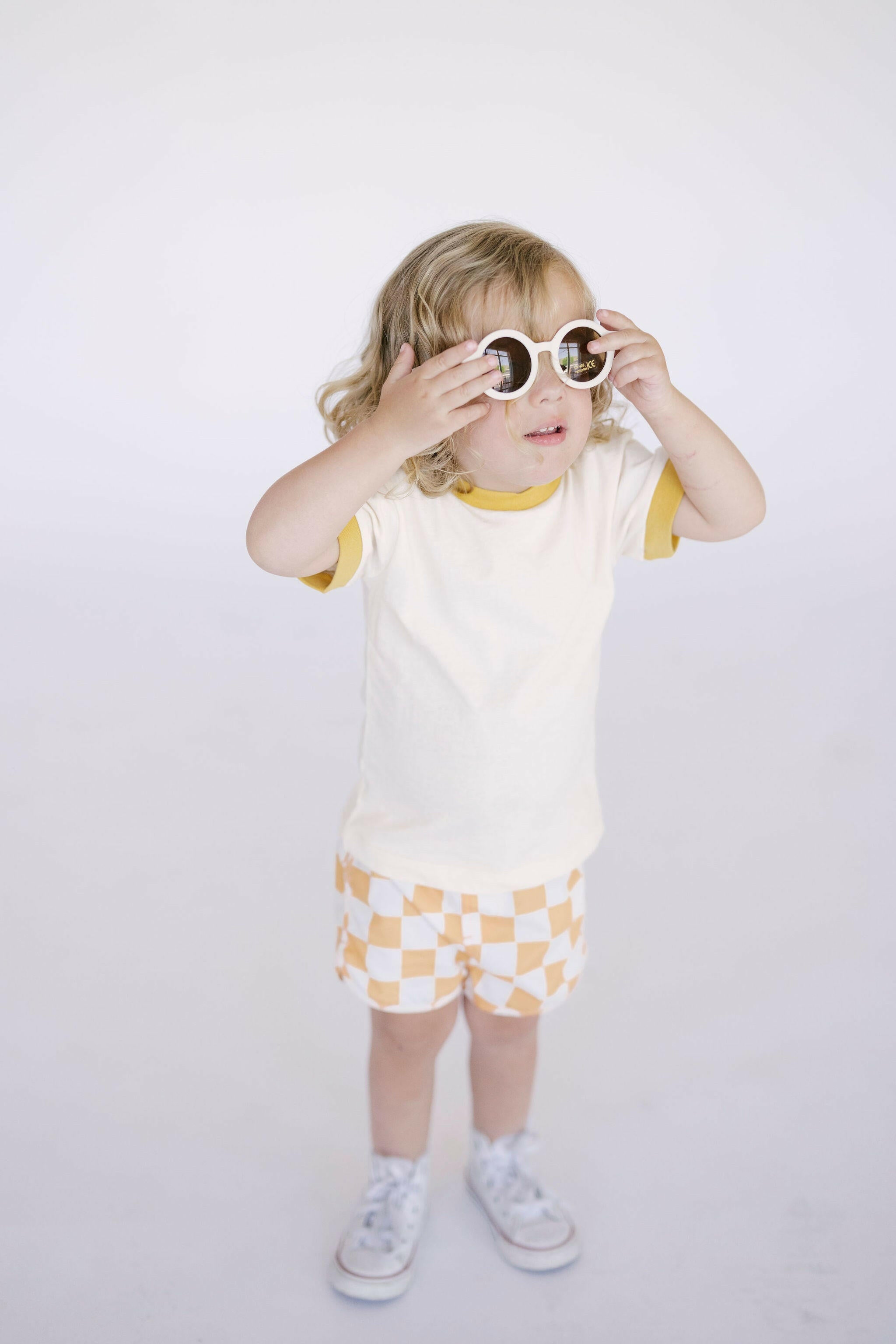 Everyday Ringer in Sunshine Yellow Kids Polished Prints   