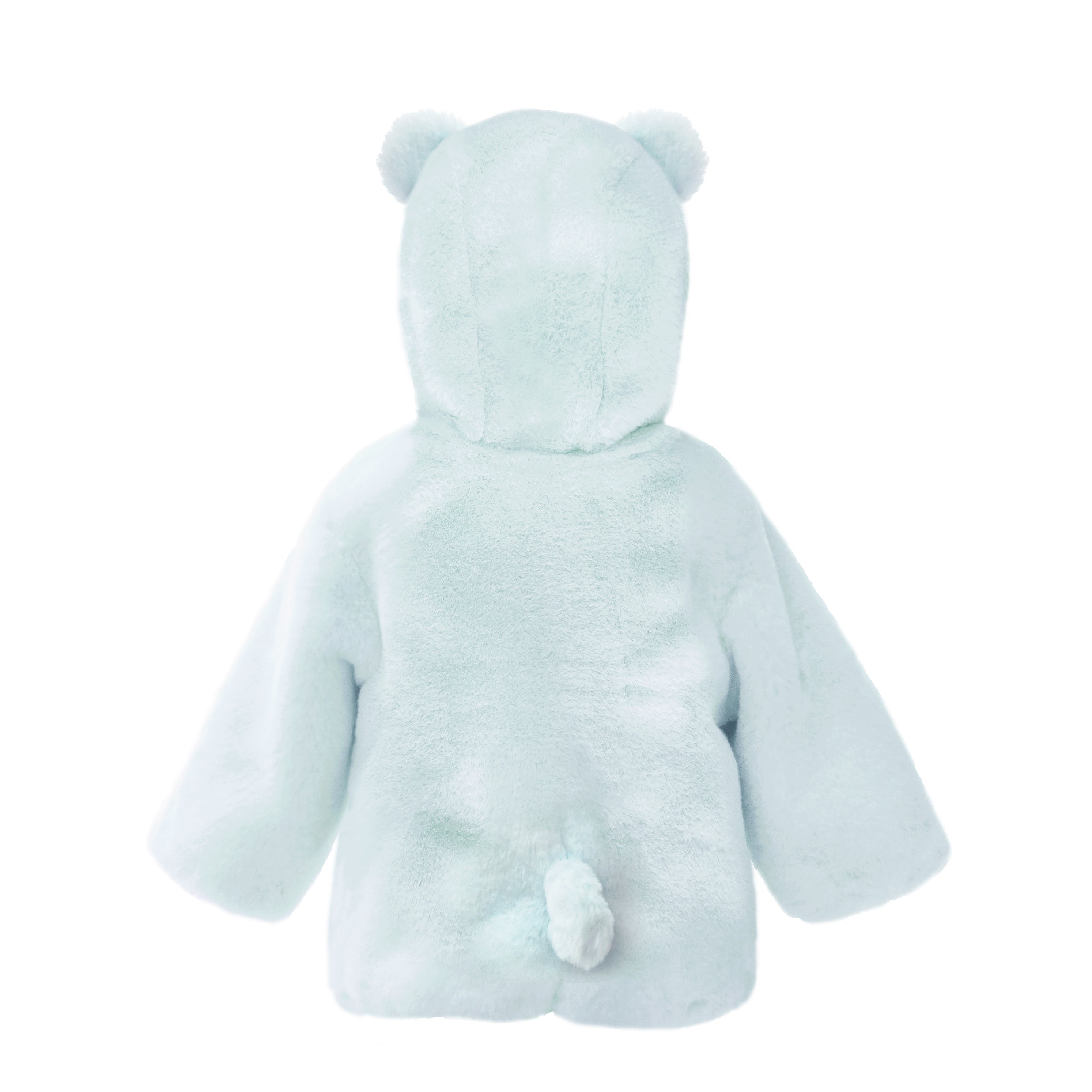 BLUE BEAR FAUX FUR HOODED BABY COAT 6-12M Clothes MON AMI   