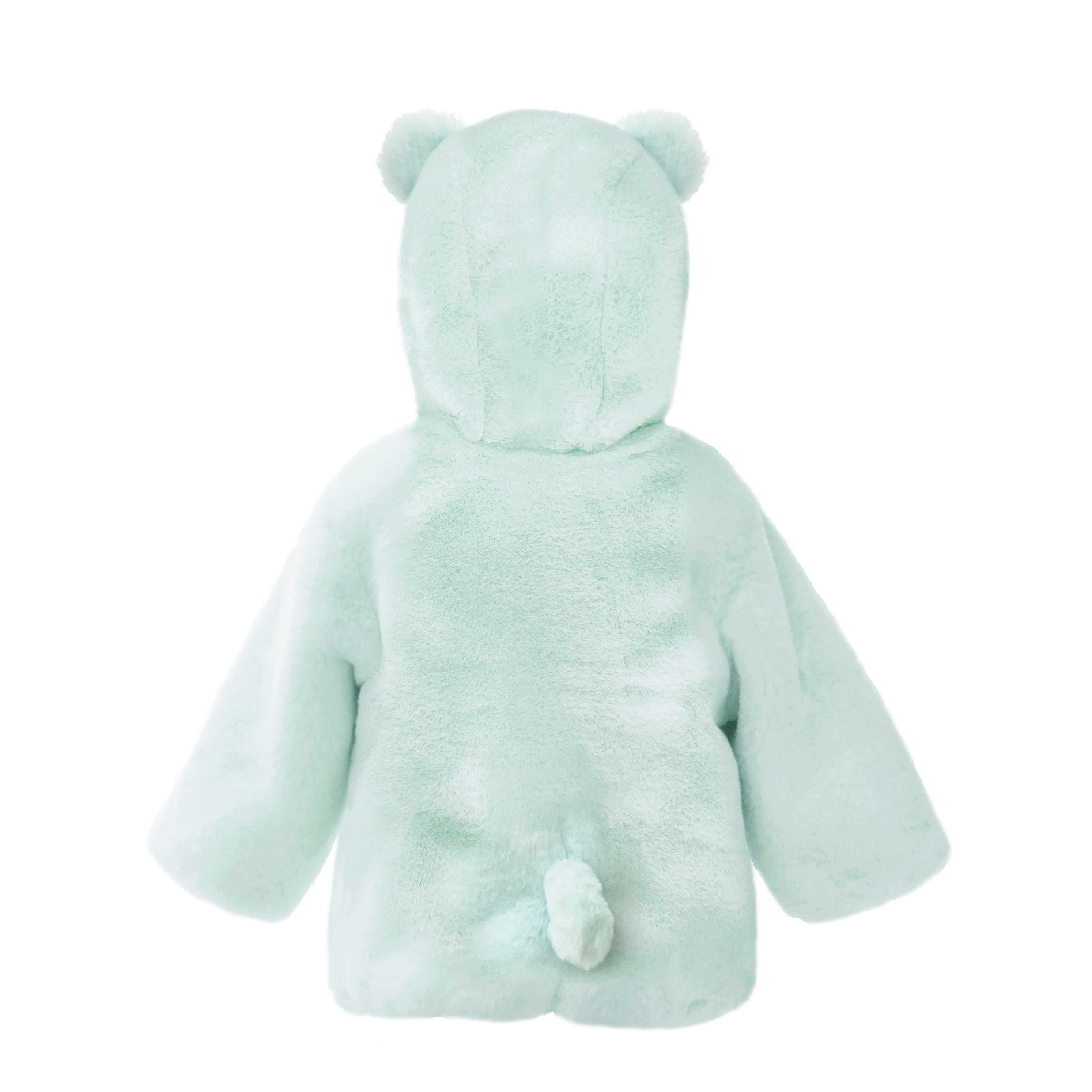 BEAR FAUX FUR HOODED BABY COAT 12 TO 18M Clothes MON AMI   