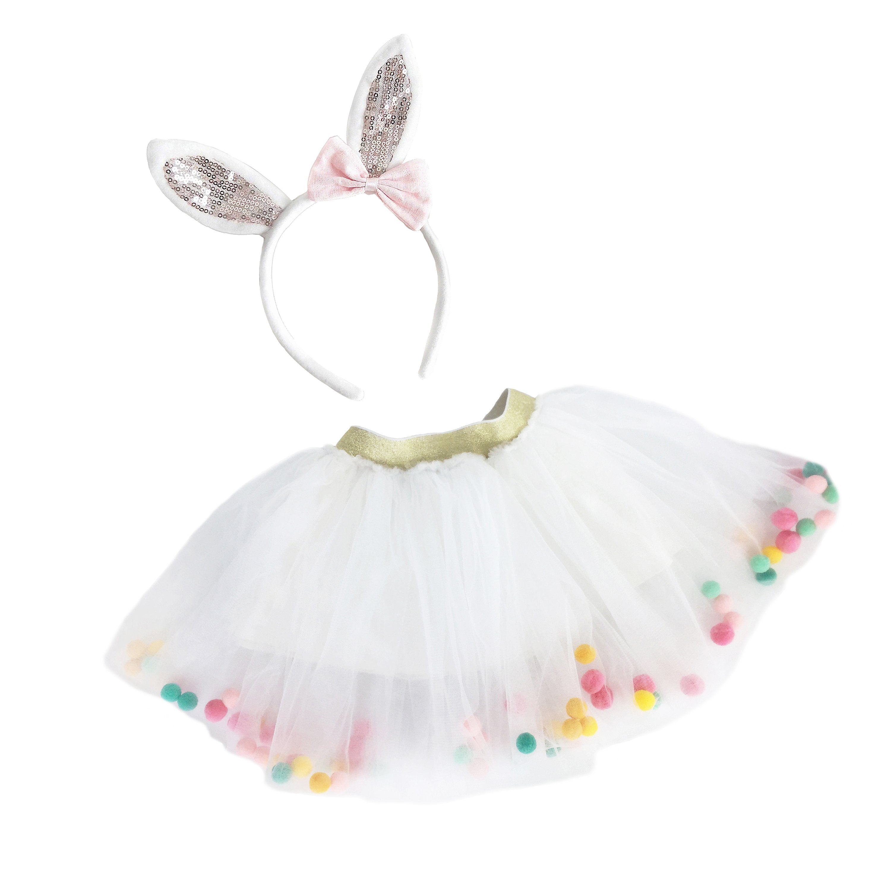 POM POM TUTU AND BUNNY HEADBAND SET Dress-up MON AMI   