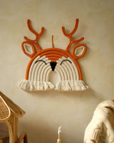 Kleine Tijntje Macreme Deer Wall Decor