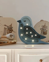 Little Lights - Mini Bird Lamp - Denim/Blue
