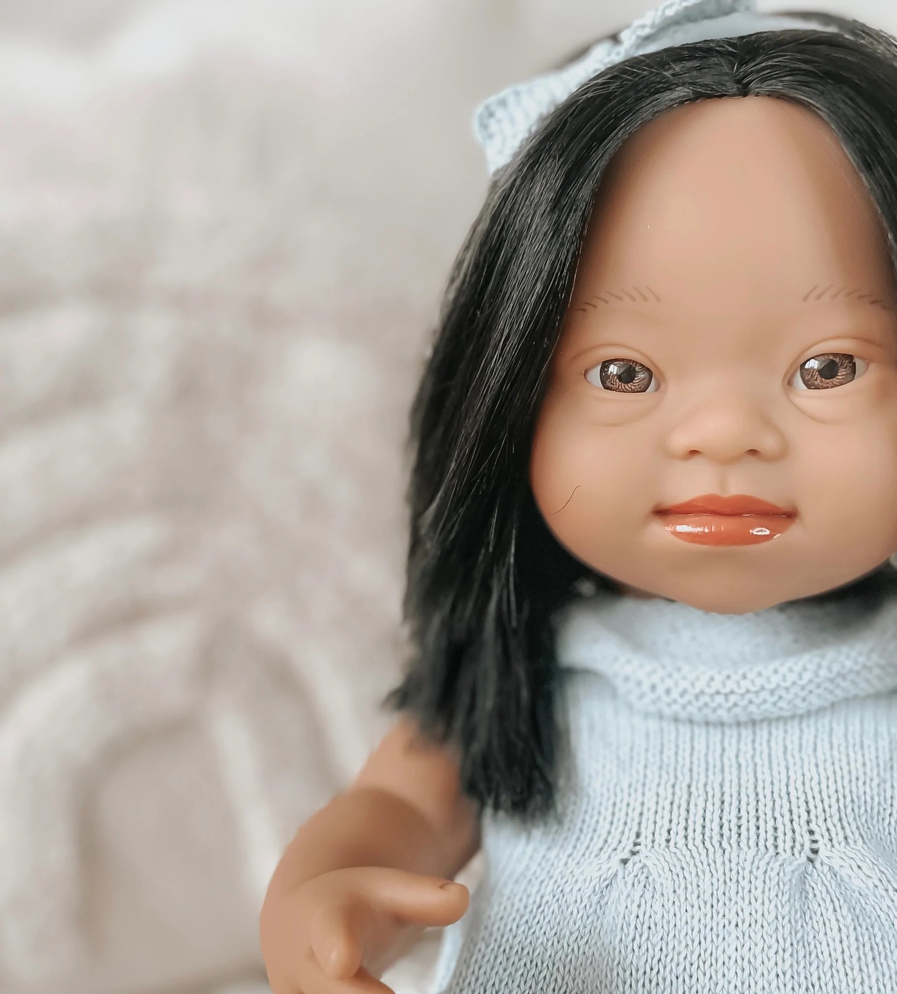 Baby Girl Hispanic with Down Syndrome Dolls Miniland   