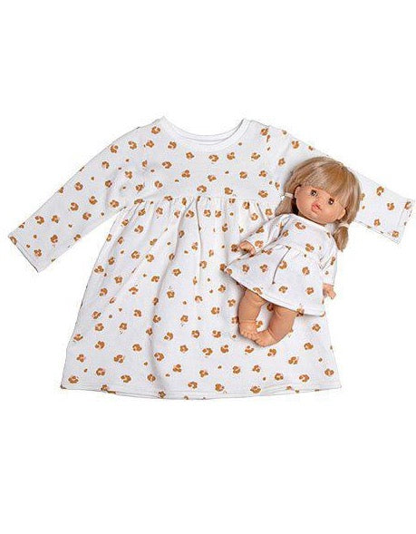 Minikane Doll & Me Outfits -  Faustine Cotton Holly Dress Doll Clothing Minikane   