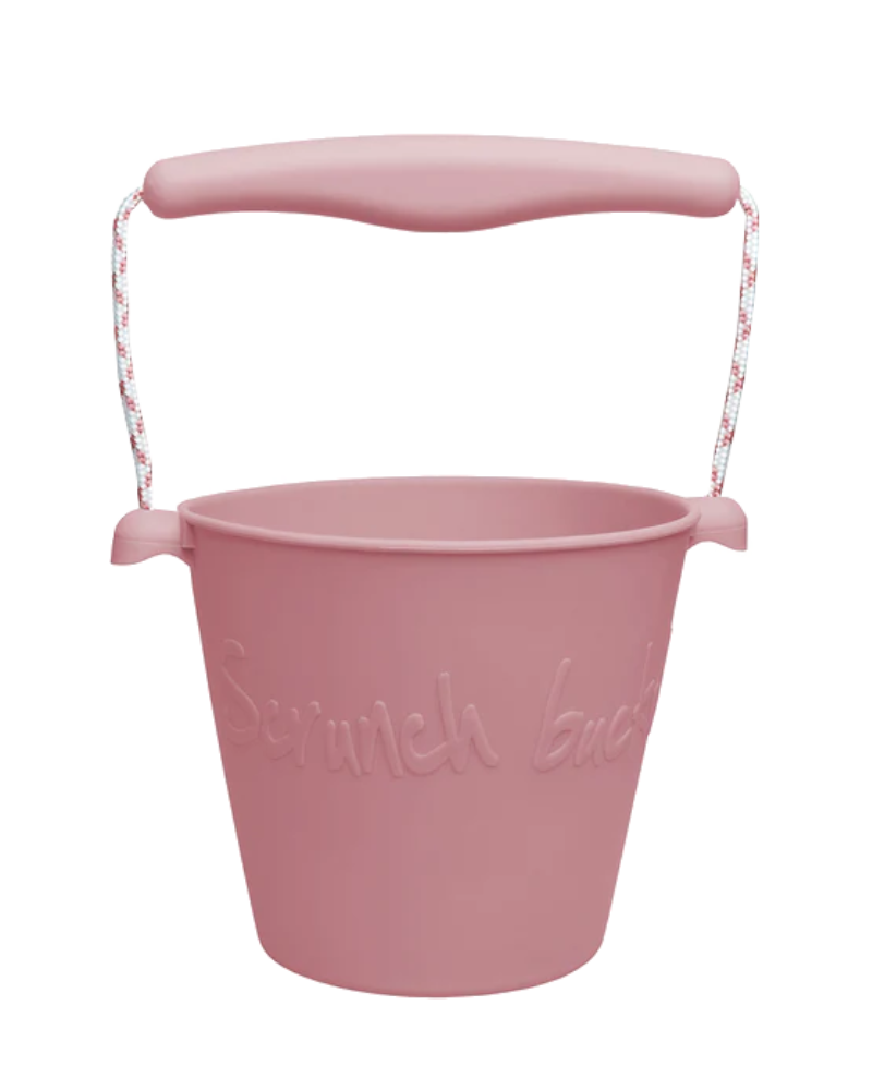 Dam Toys Scrunch Bucket Pretend Play Dam Toys Dusty Rose  