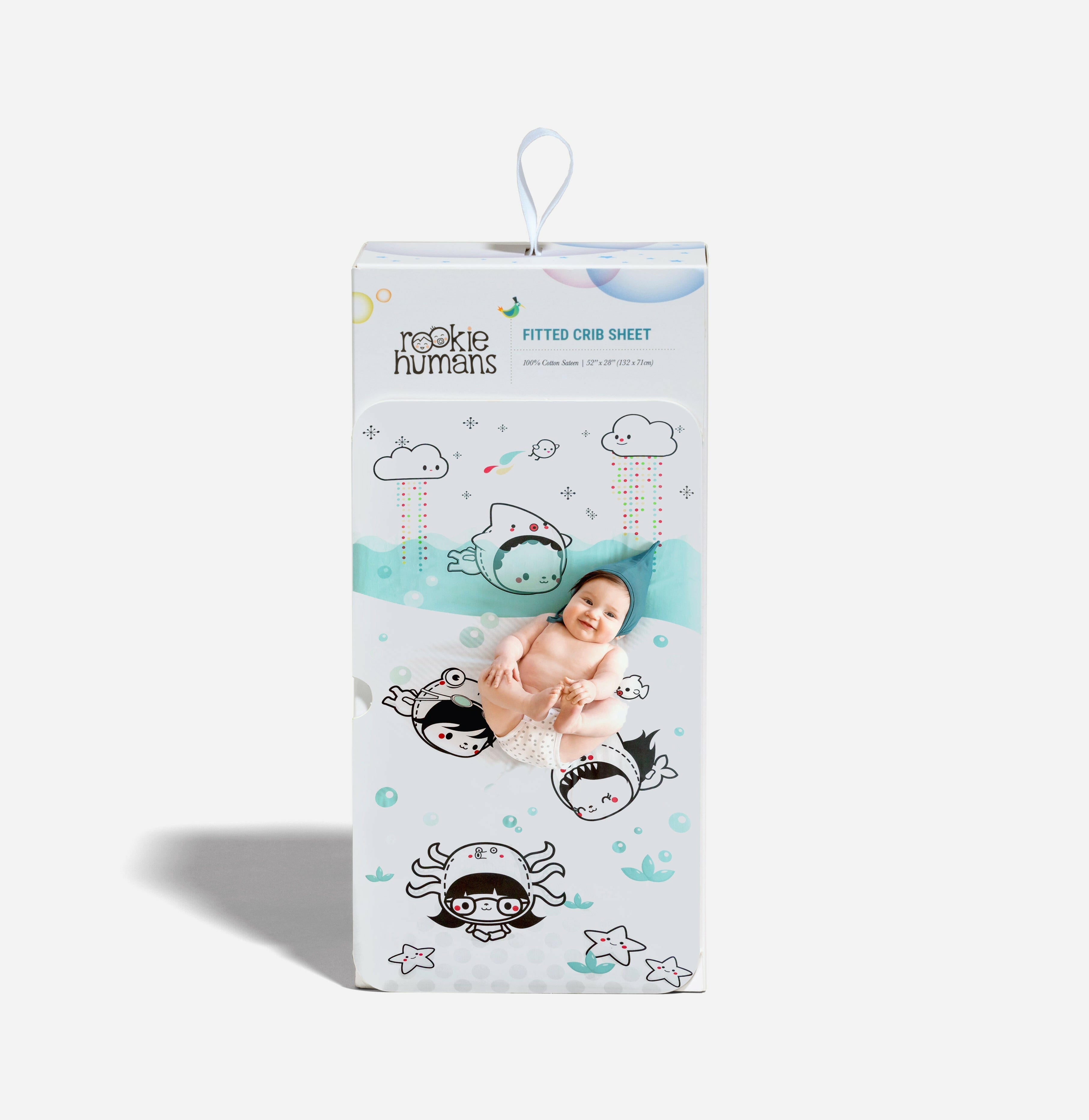 Dive In Organic Standard Size Crib Sheet Crib sheets Rookie Humans   