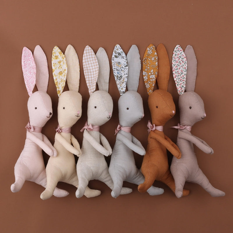 Organic Cotton Linen Bunny Rabbit Stuffies Little Wonder & Co.   