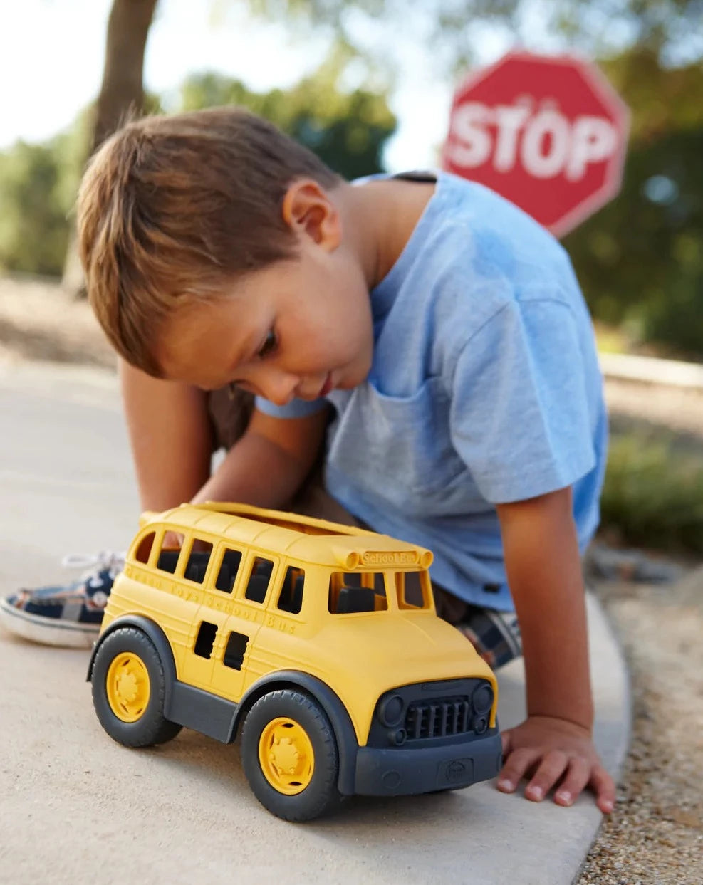 Green Toys School Bus Play Vehicles Green Toys   