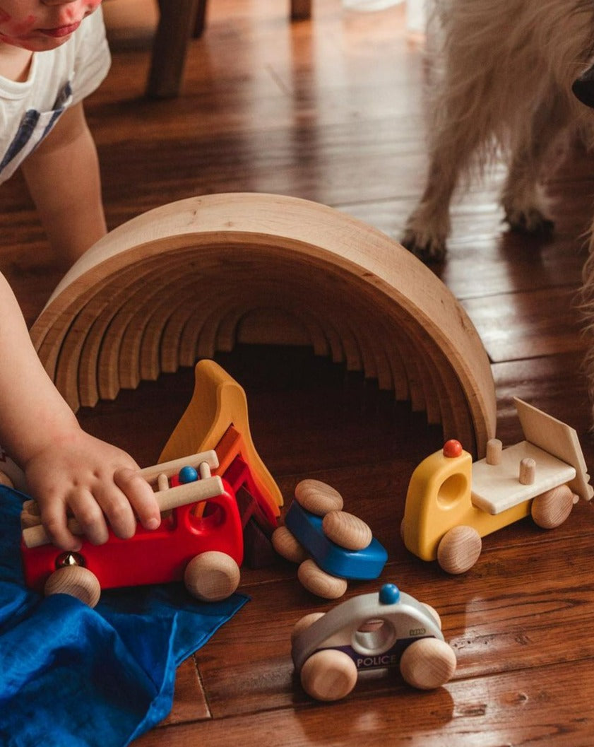 BAJO Emergency Vehicle Set Wooden Toys Bajo   