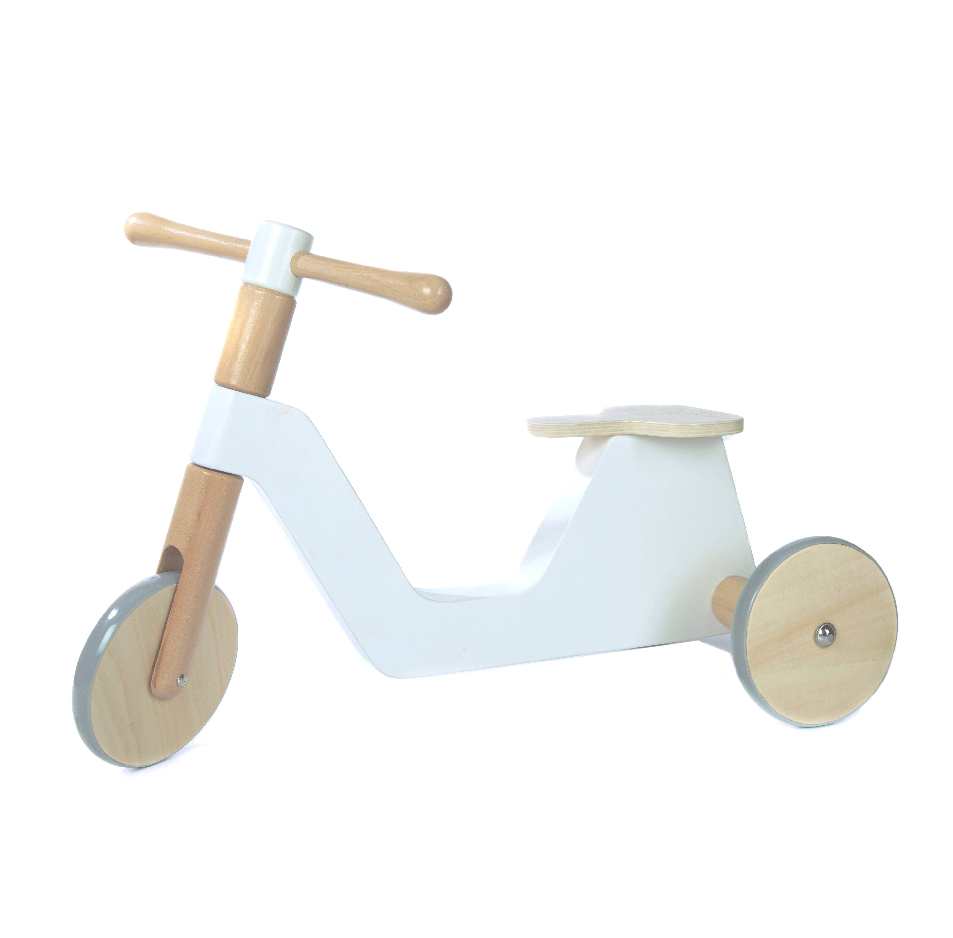 Wooden Rider Toddler Tricycle  Grove Everest White  