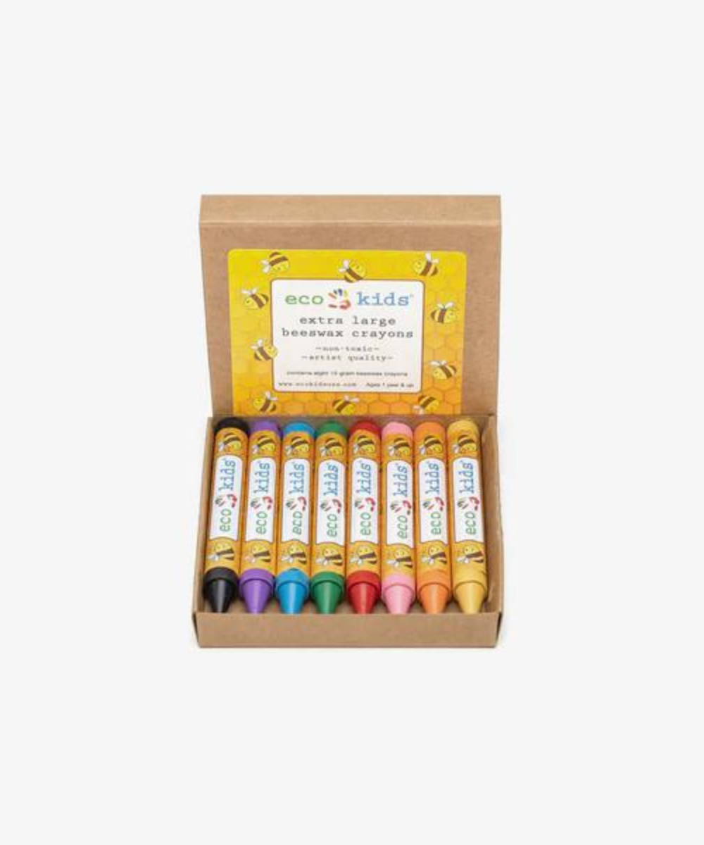 Extra Large Beeswax Crayons - Box Of 8 Art Supplies Eco Kids   