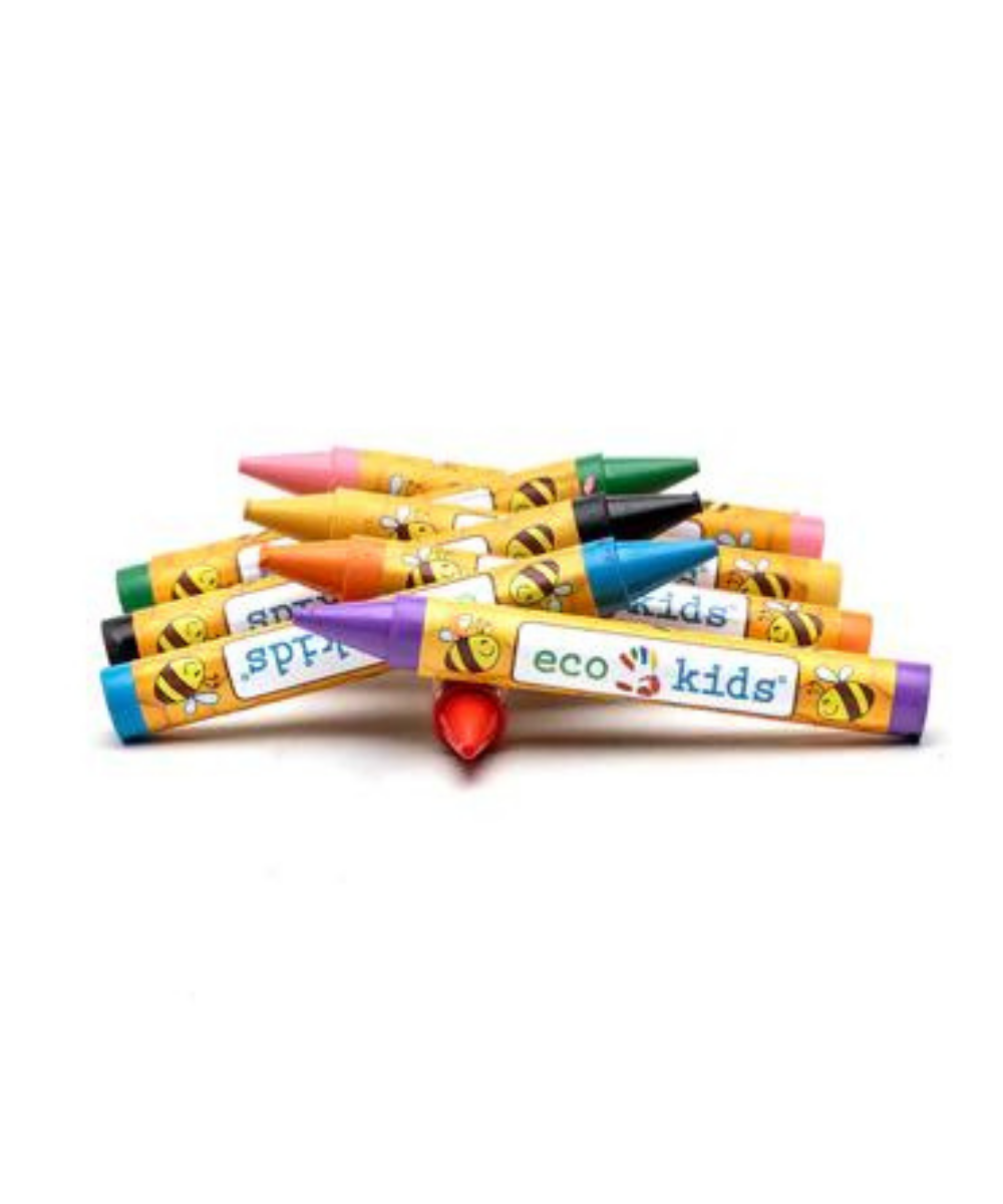 Extra Large Beeswax Crayons - Box Of 8 Art Supplies Eco Kids   