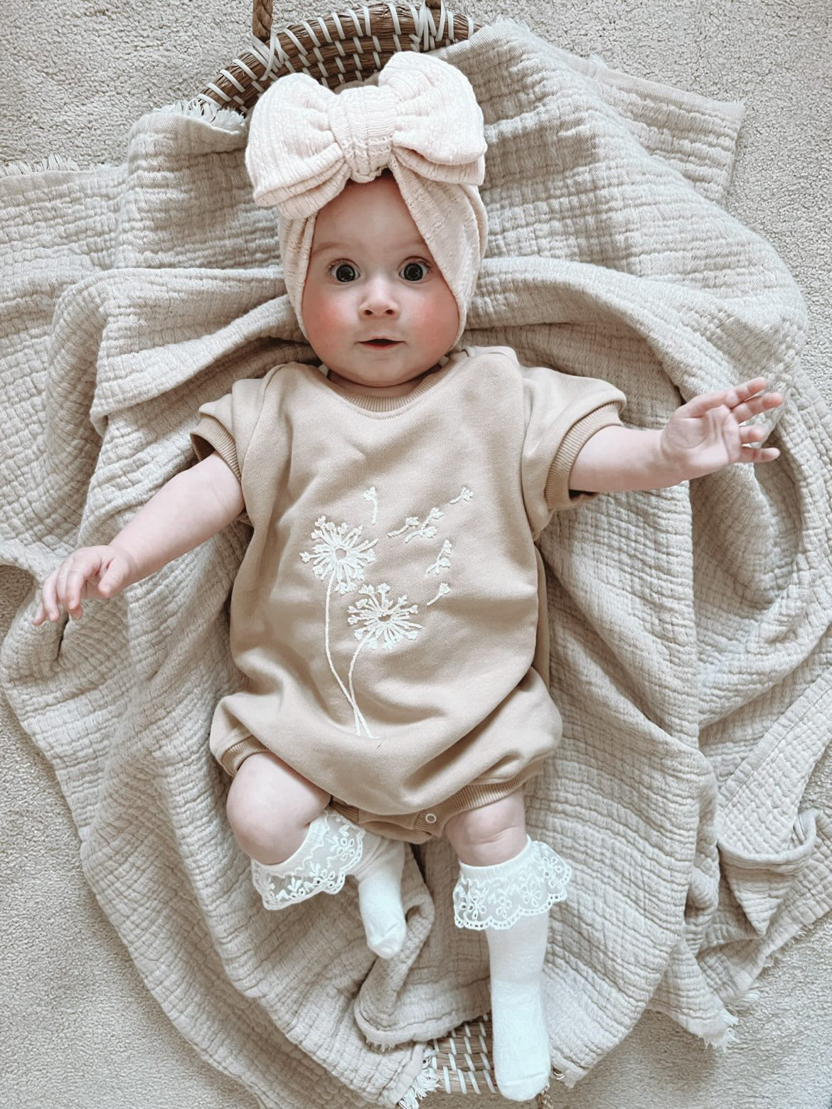 Dandelion "Be Free" Bubble Romper  Luna + Luca   