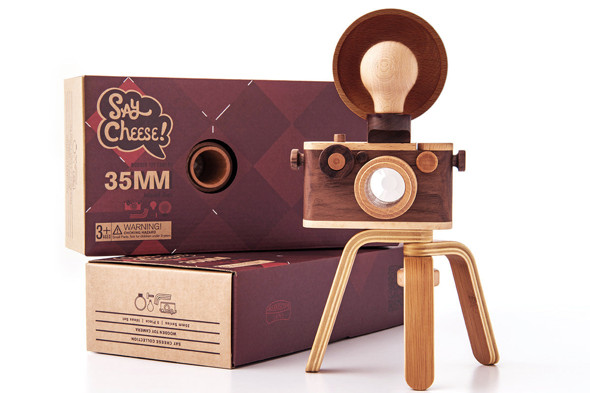 35MM Wood Toy Camera Idea Set ($106 Value) Wooden toy camera Father's Factory   