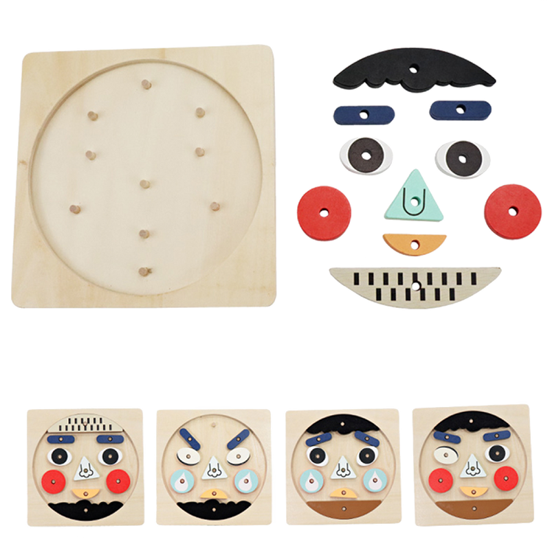 Leo & Friends - Funny Face Wooden Puzzle