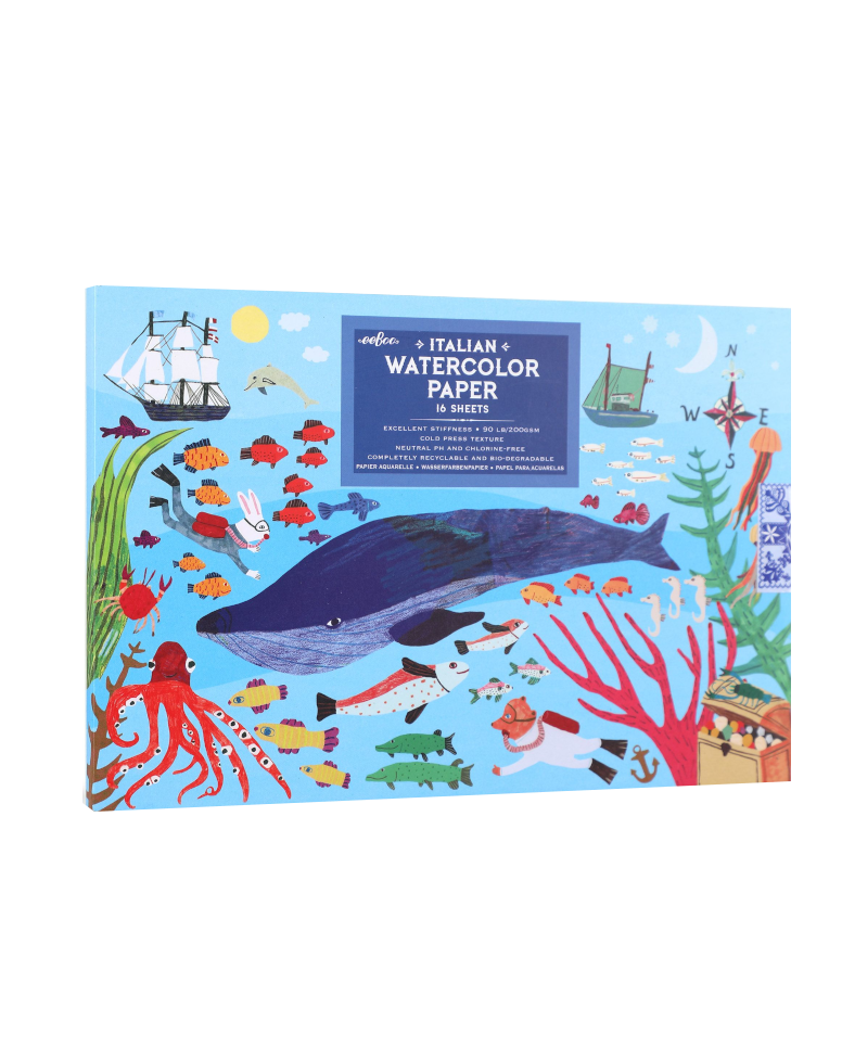 In the Sea Watercolor Pad Arts & Crafts eeboo   