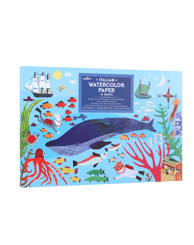 Eeboo In the Sea Watercolor Pad
