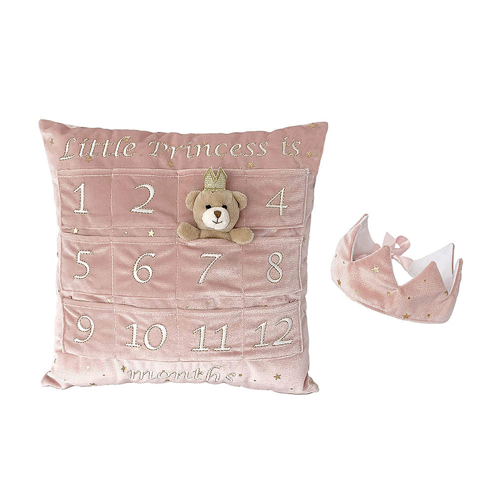 Princess First Year Pillow & Crown Gift Set Pillows MON AMI   