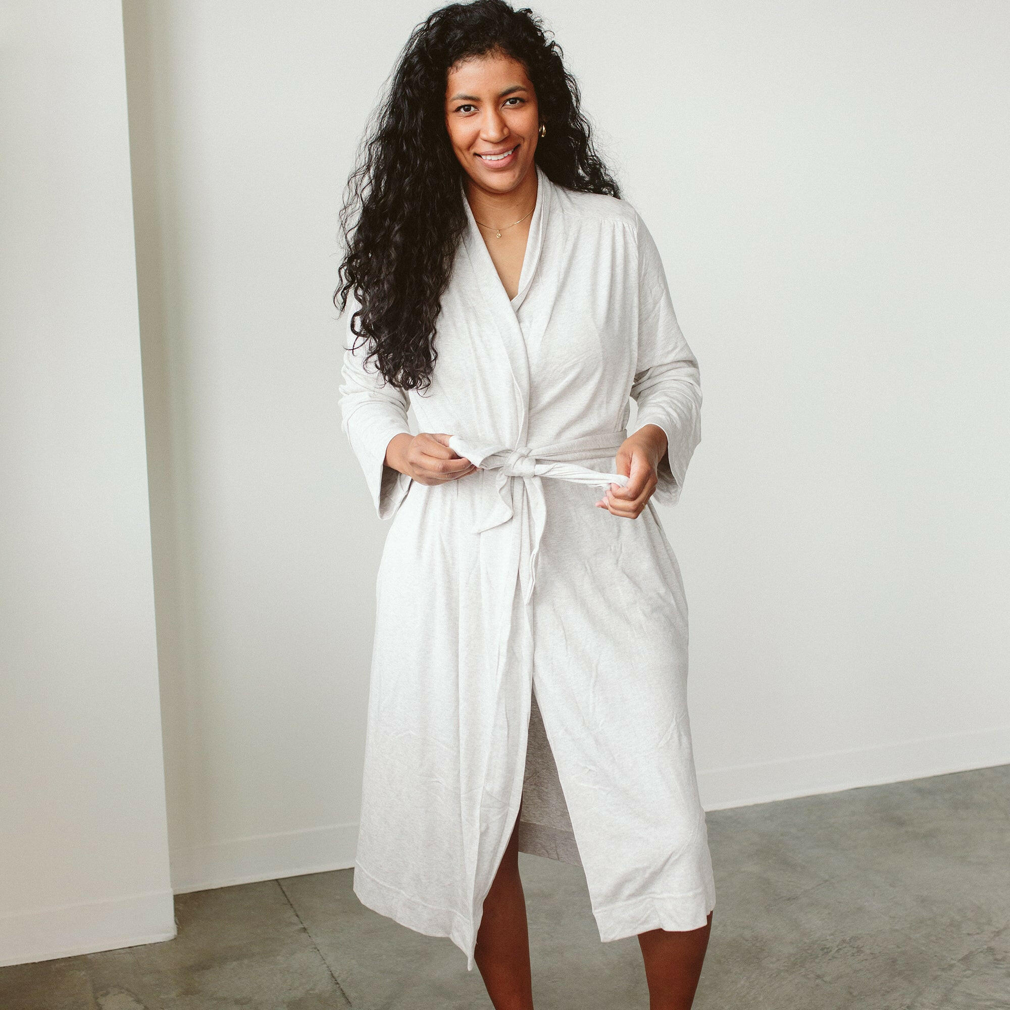 WOMENS ROBE | STORM GRAY robes goumikids   