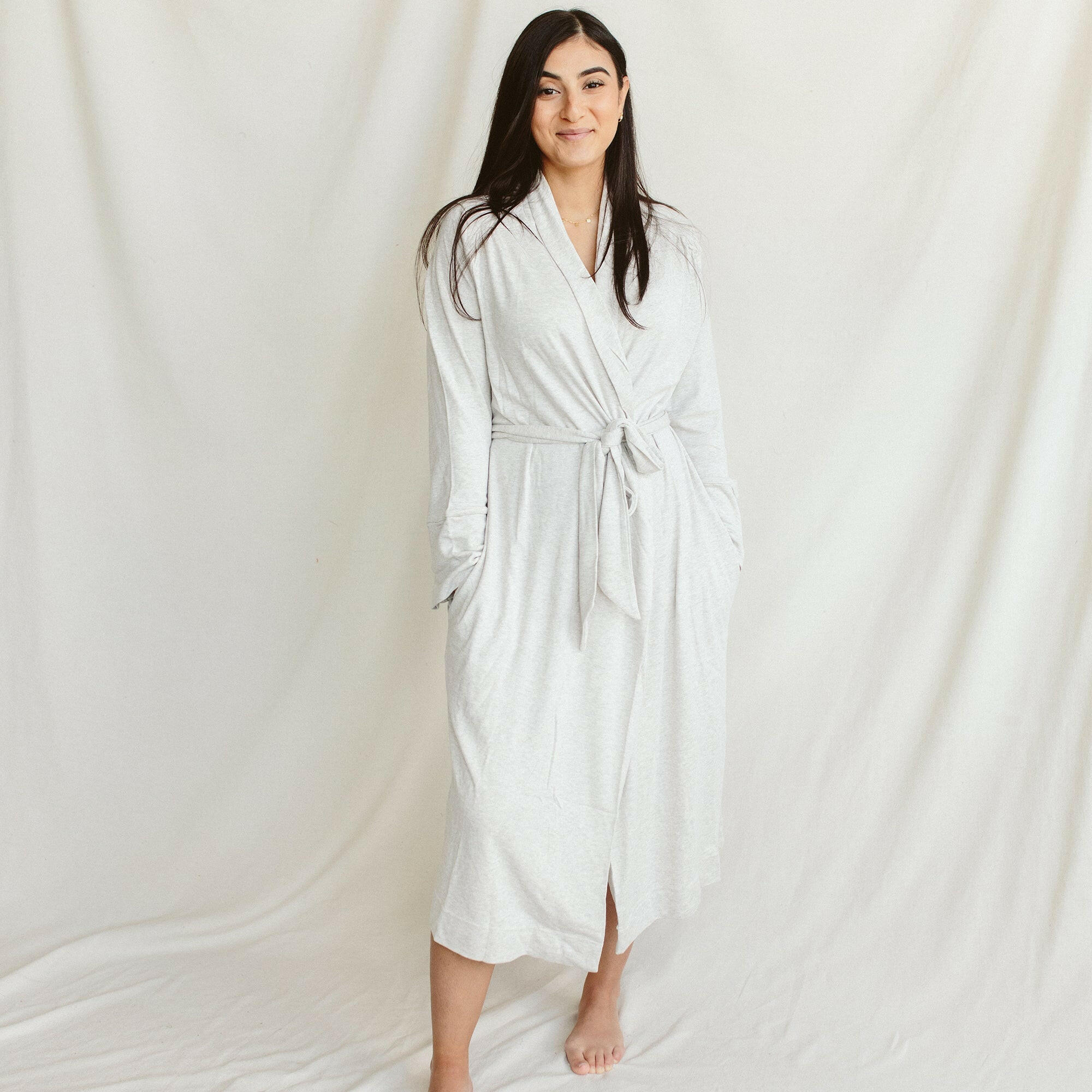 WOMENS ROBE | STORM GRAY robes goumikids   