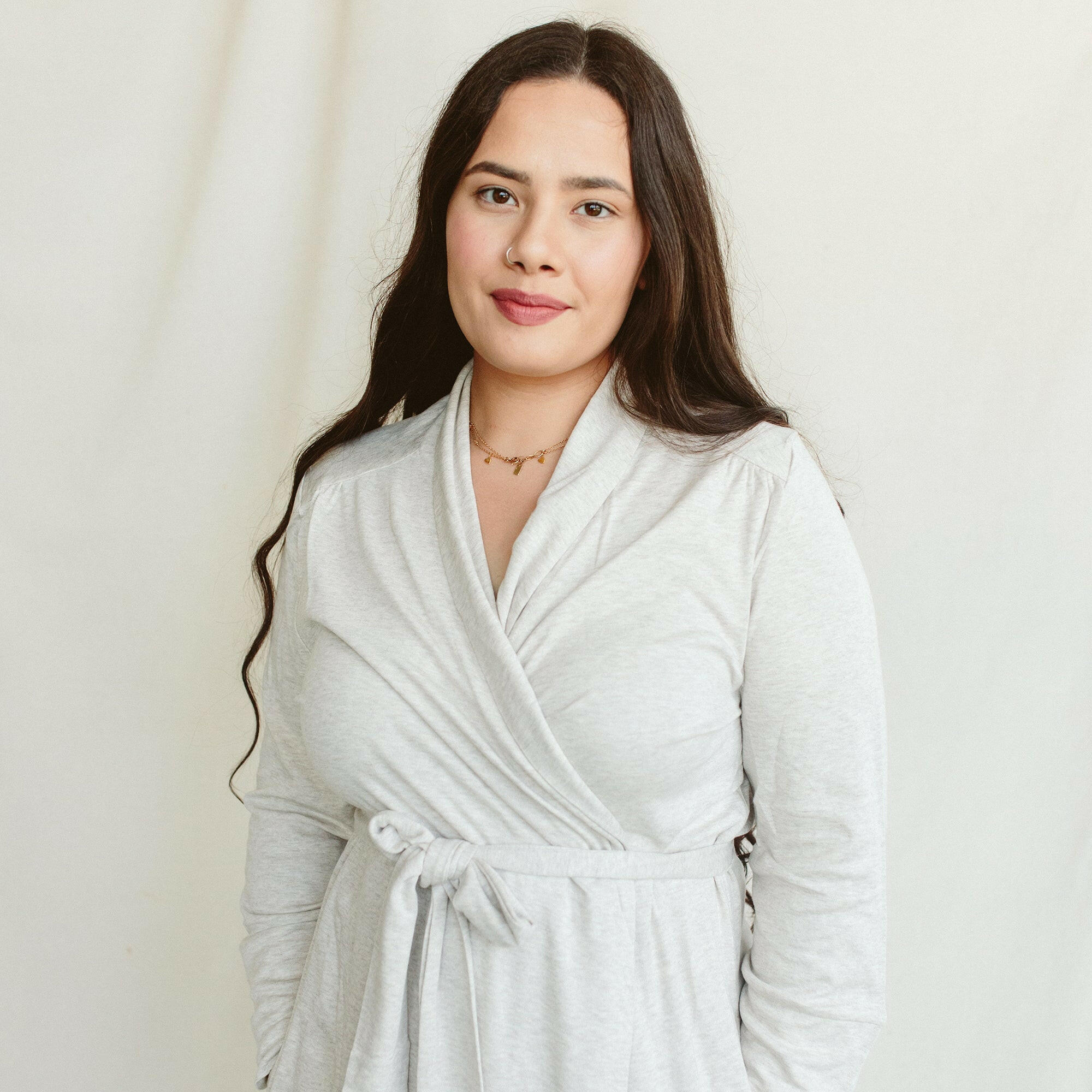 WOMENS ROBE | STORM GRAY robes goumikids   