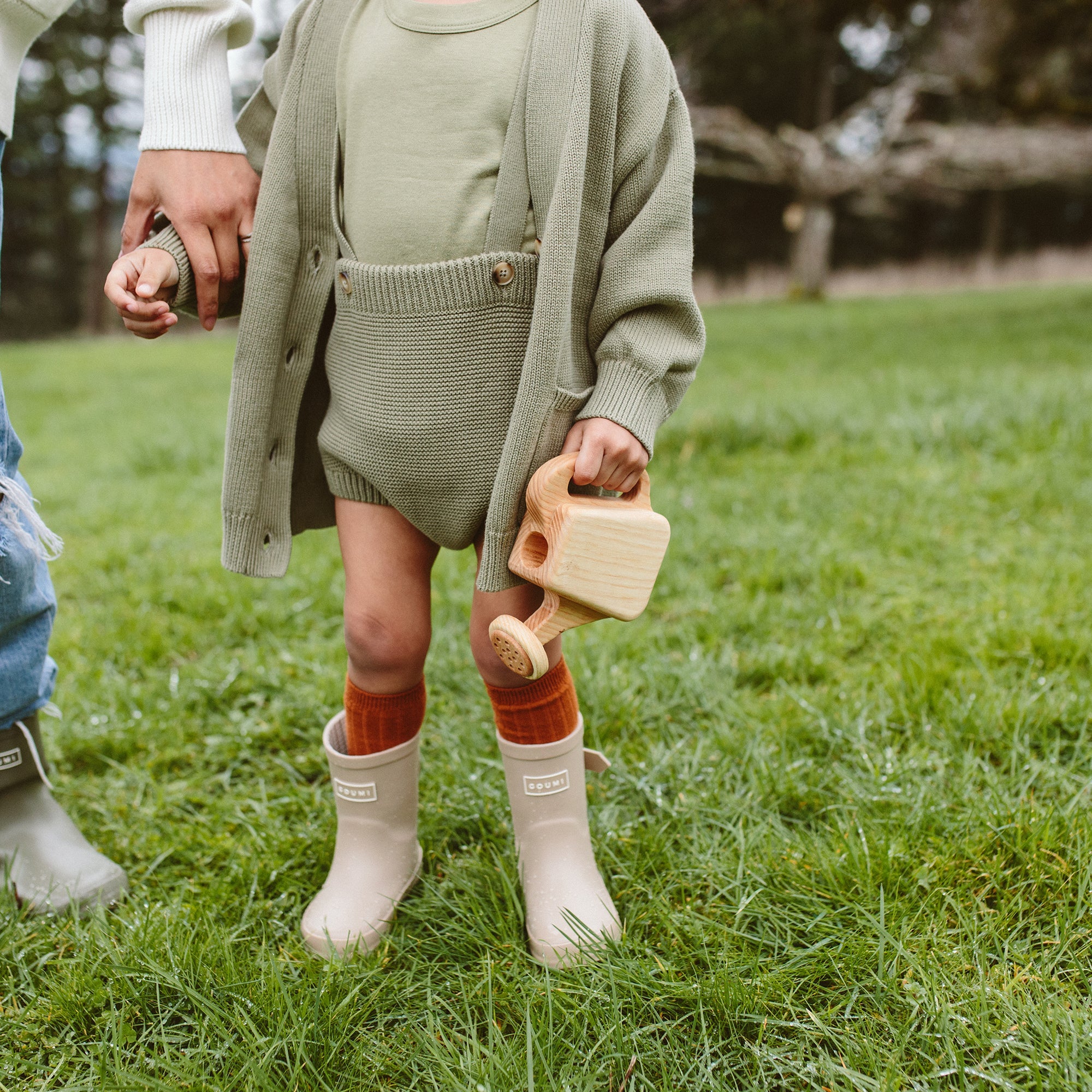 KNIT BUTTON-UP SWEATER | ARTICHOKE sweaters goumikids   