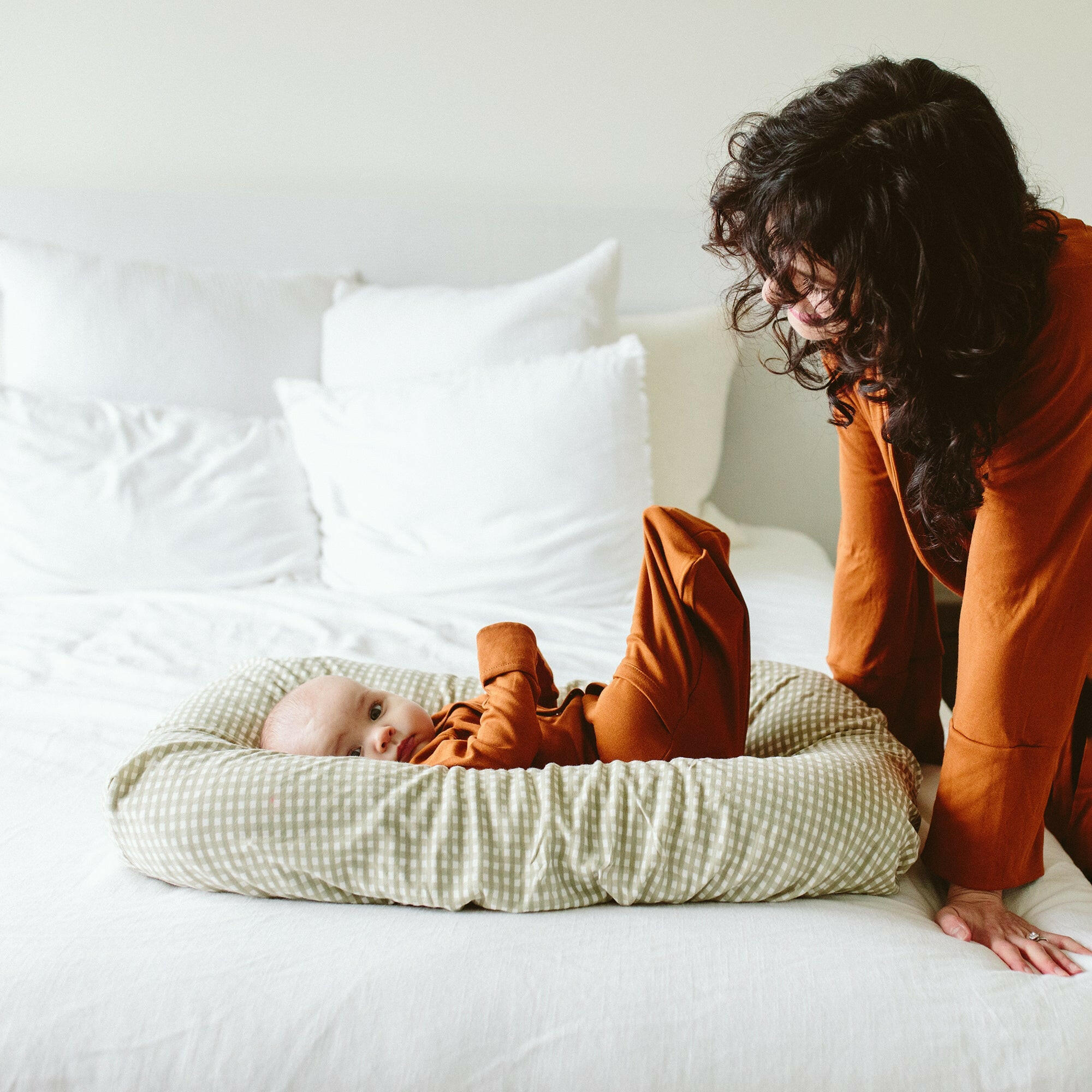 CHANGING PAD COVER | GINGHAM by goumikids  goumikids   