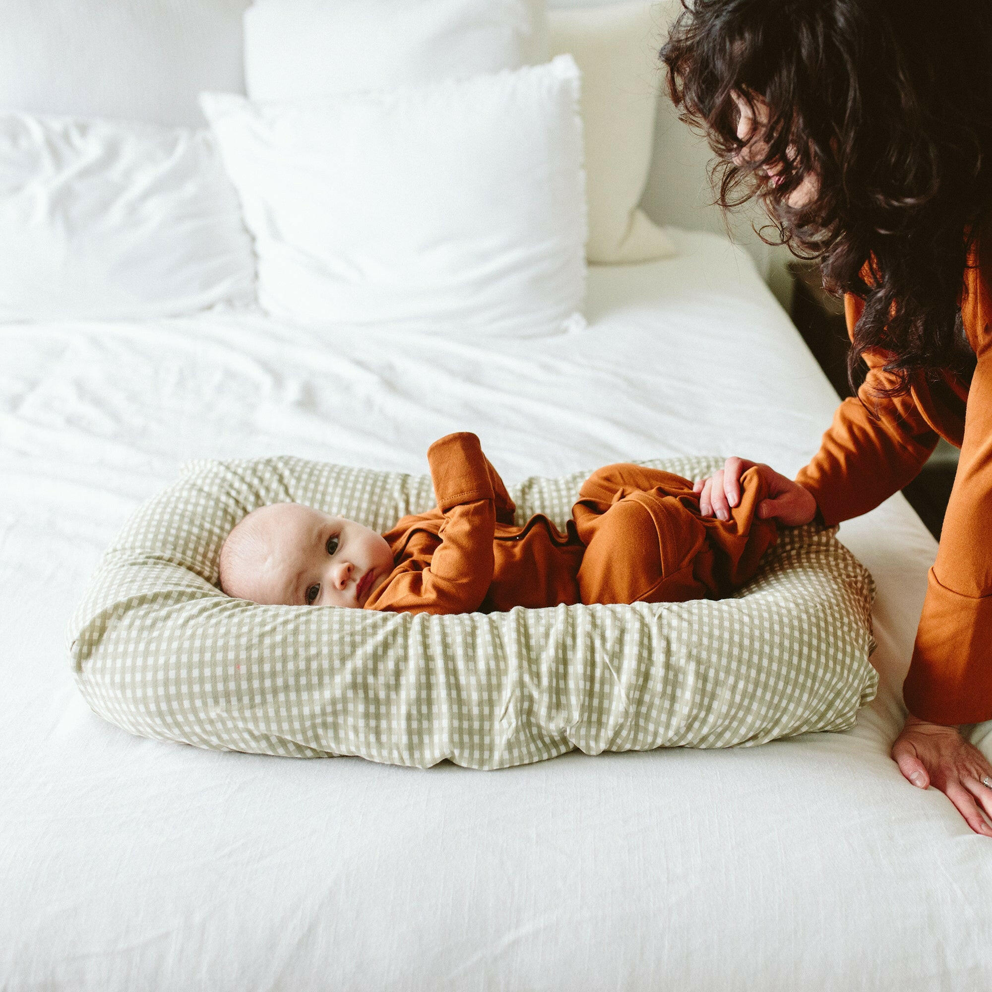 CHANGING PAD COVER | GINGHAM by goumikids  goumikids   