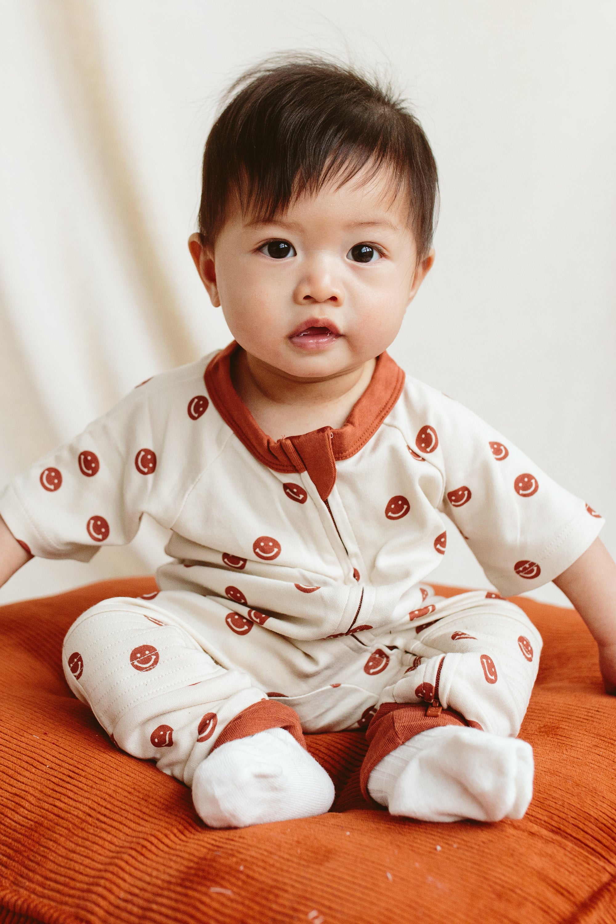 S/S ZIPPER ONEPIECE | HAPPY DOT footies goumikids   