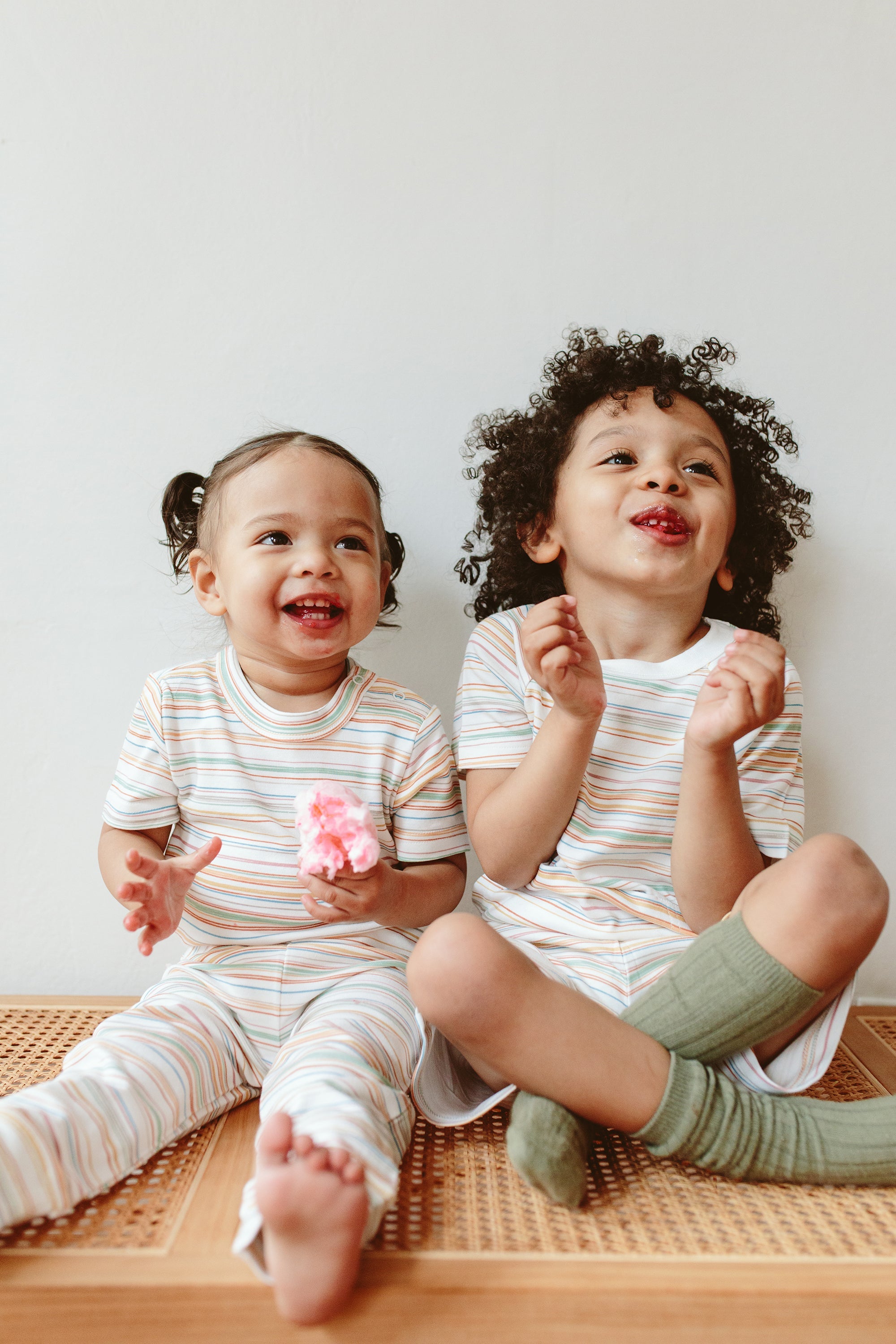 S/S BODYSUIT | BOARDWALK STRIPE bodysuits goumikids   