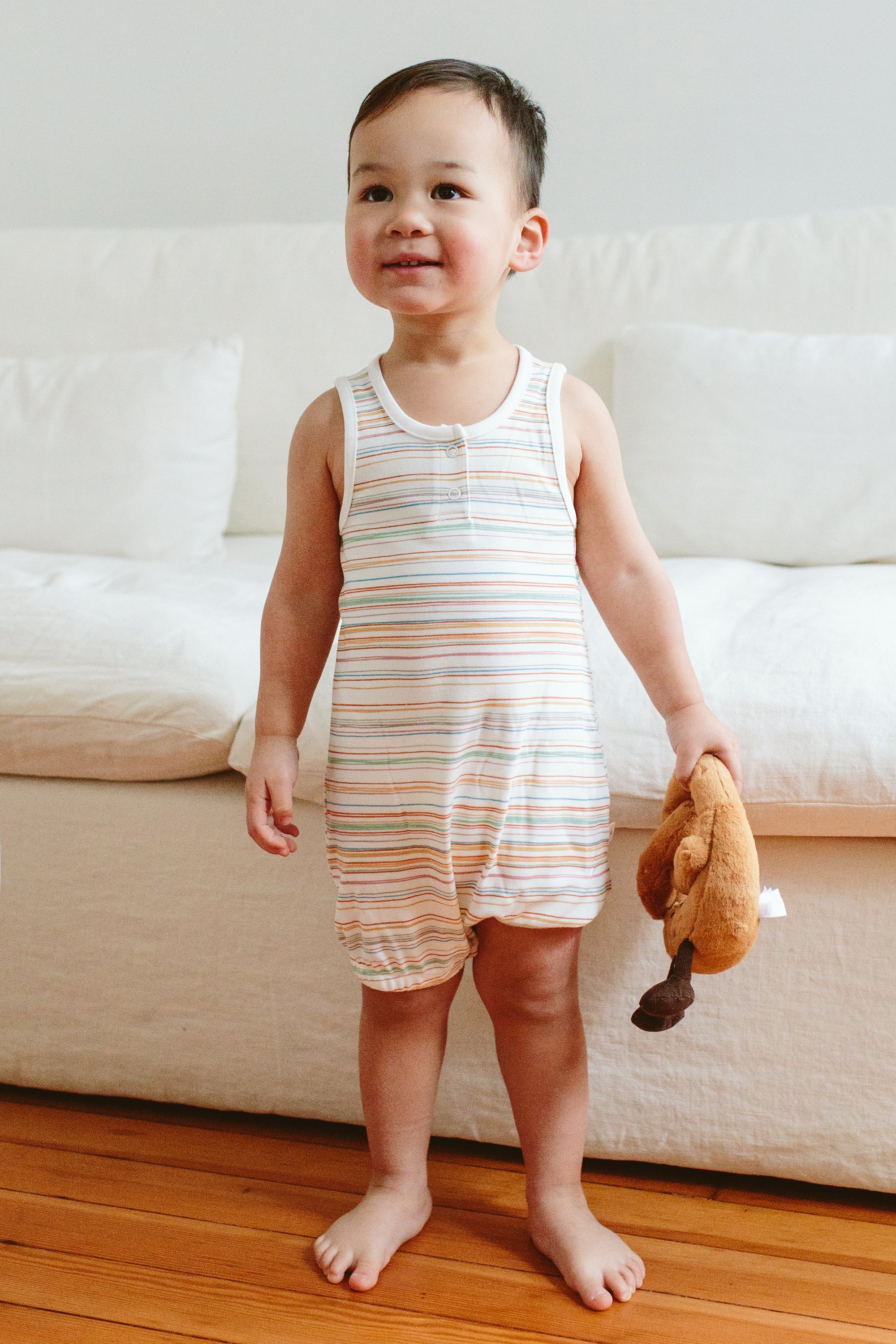 ROMPER | BOARDWALK STRIPE rompers goumikids   