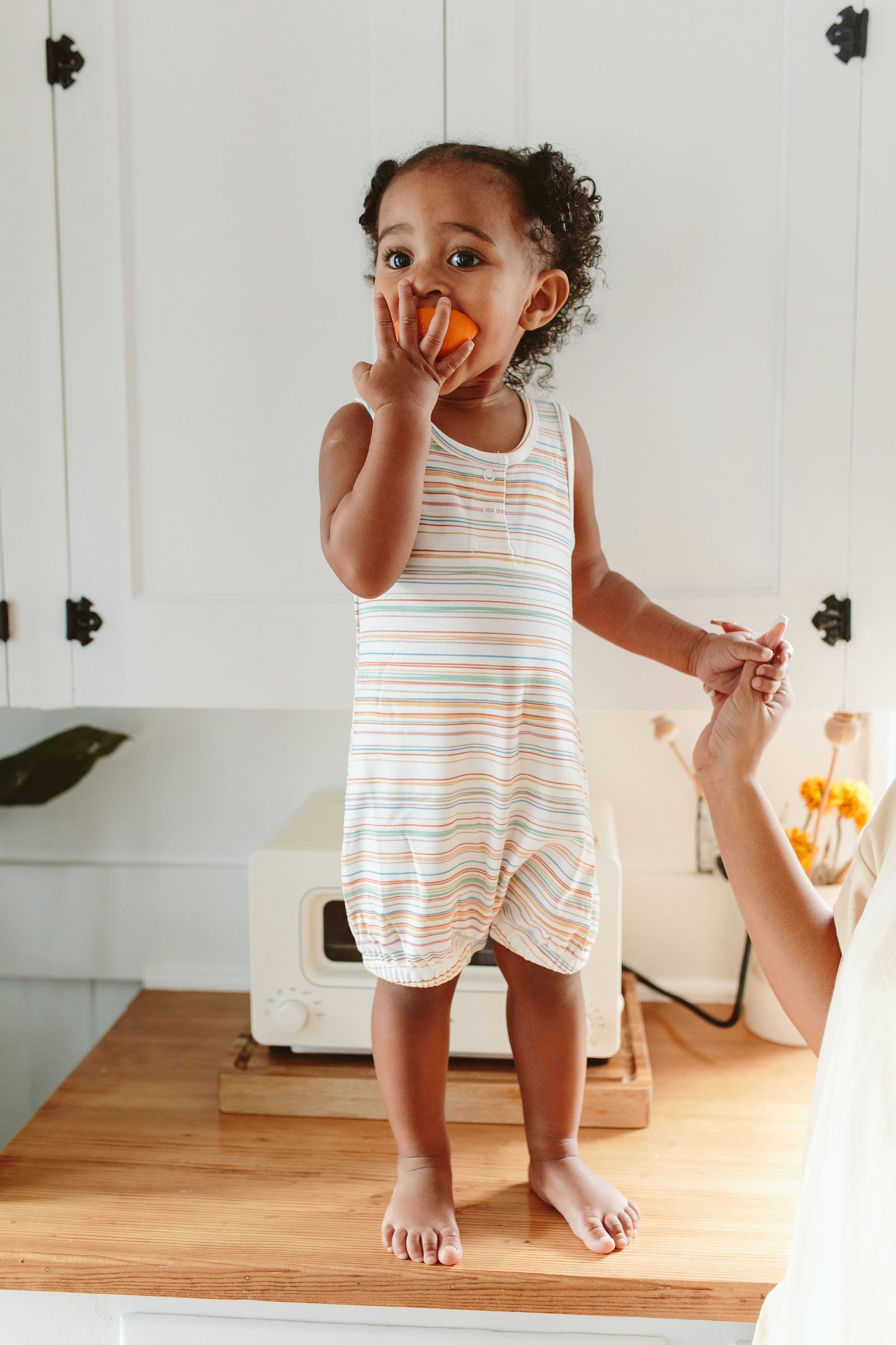 ROMPER | BOARDWALK STRIPE rompers goumikids   