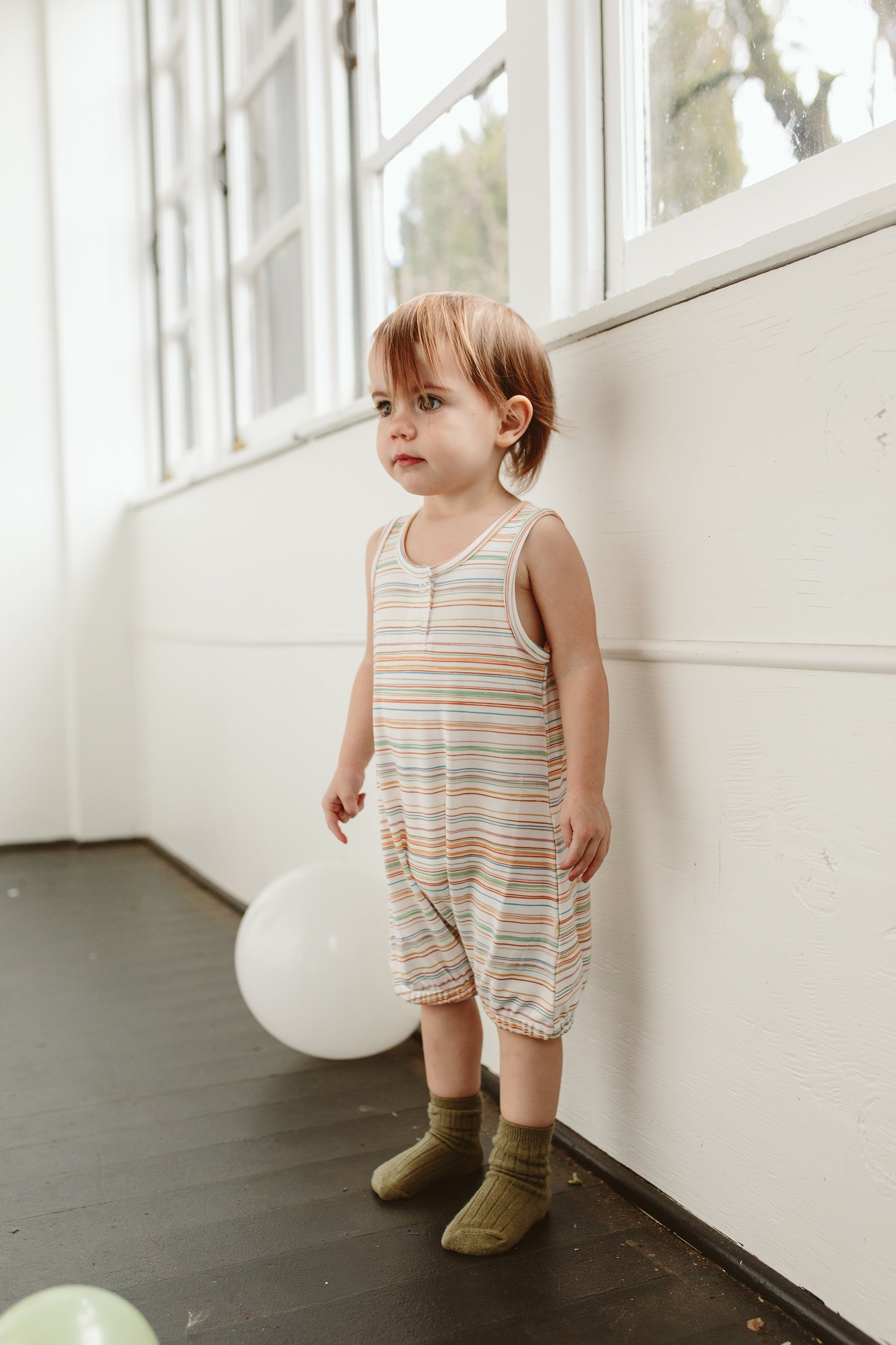 ROMPER | BOARDWALK STRIPE rompers goumikids   