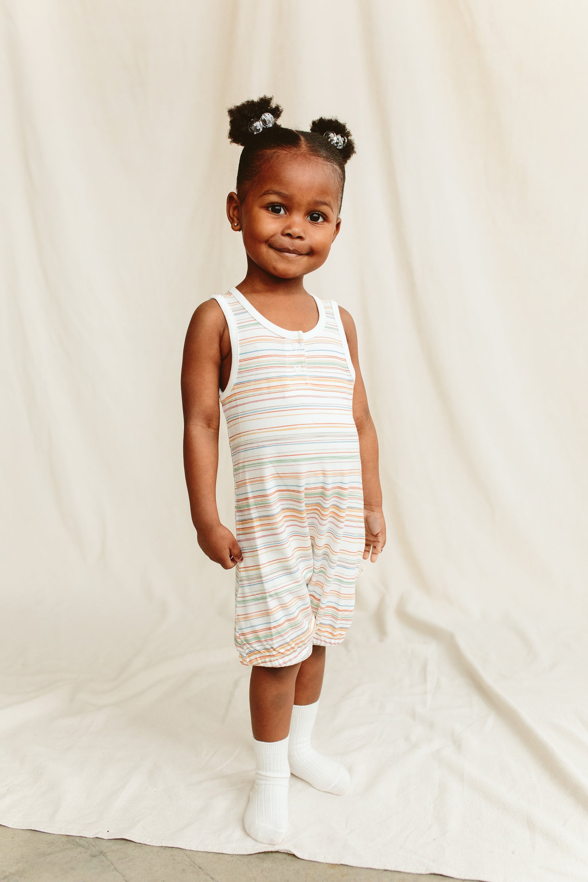 ROMPER | BOARDWALK STRIPE rompers goumikids   