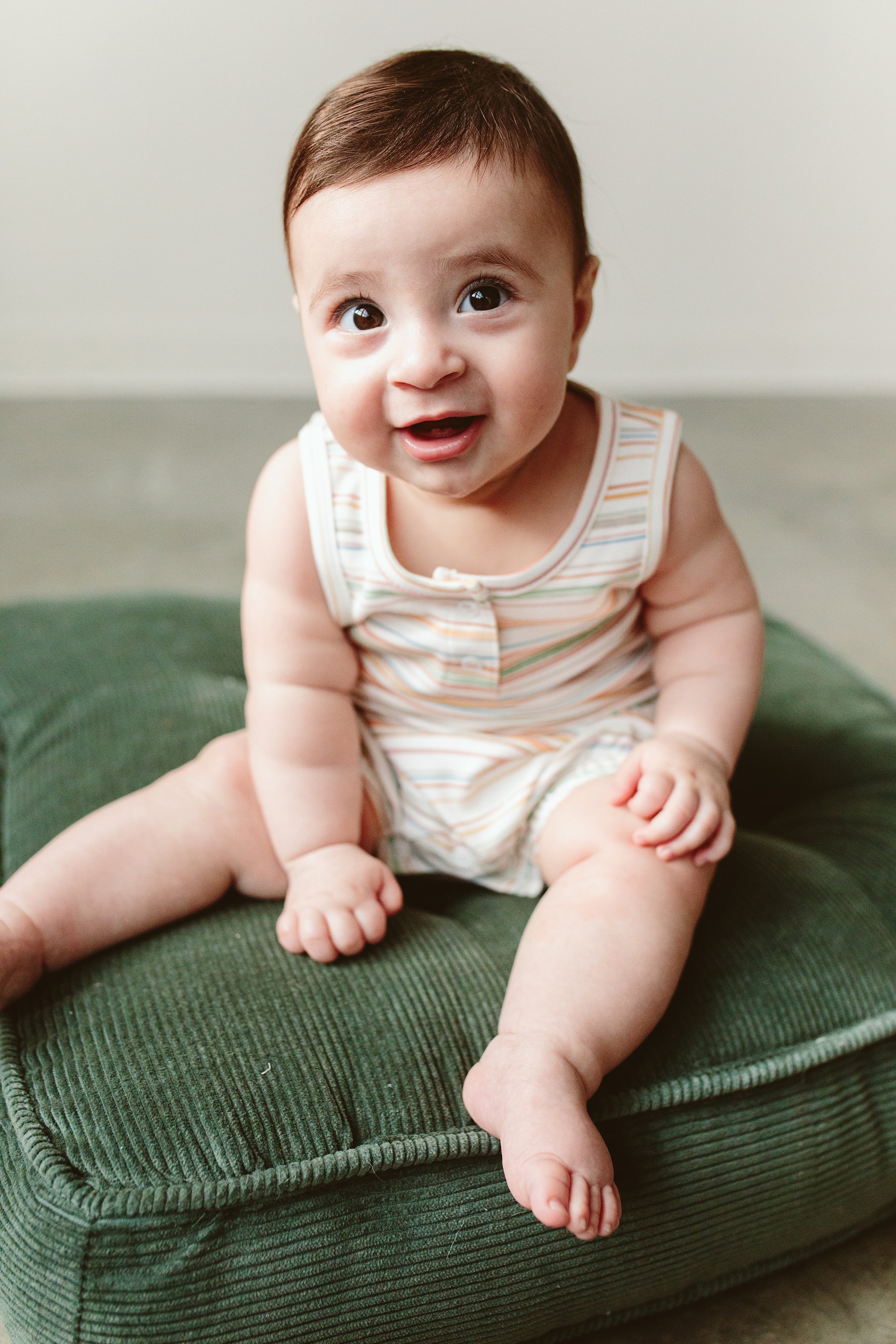 ROMPER | BOARDWALK STRIPE rompers goumikids   