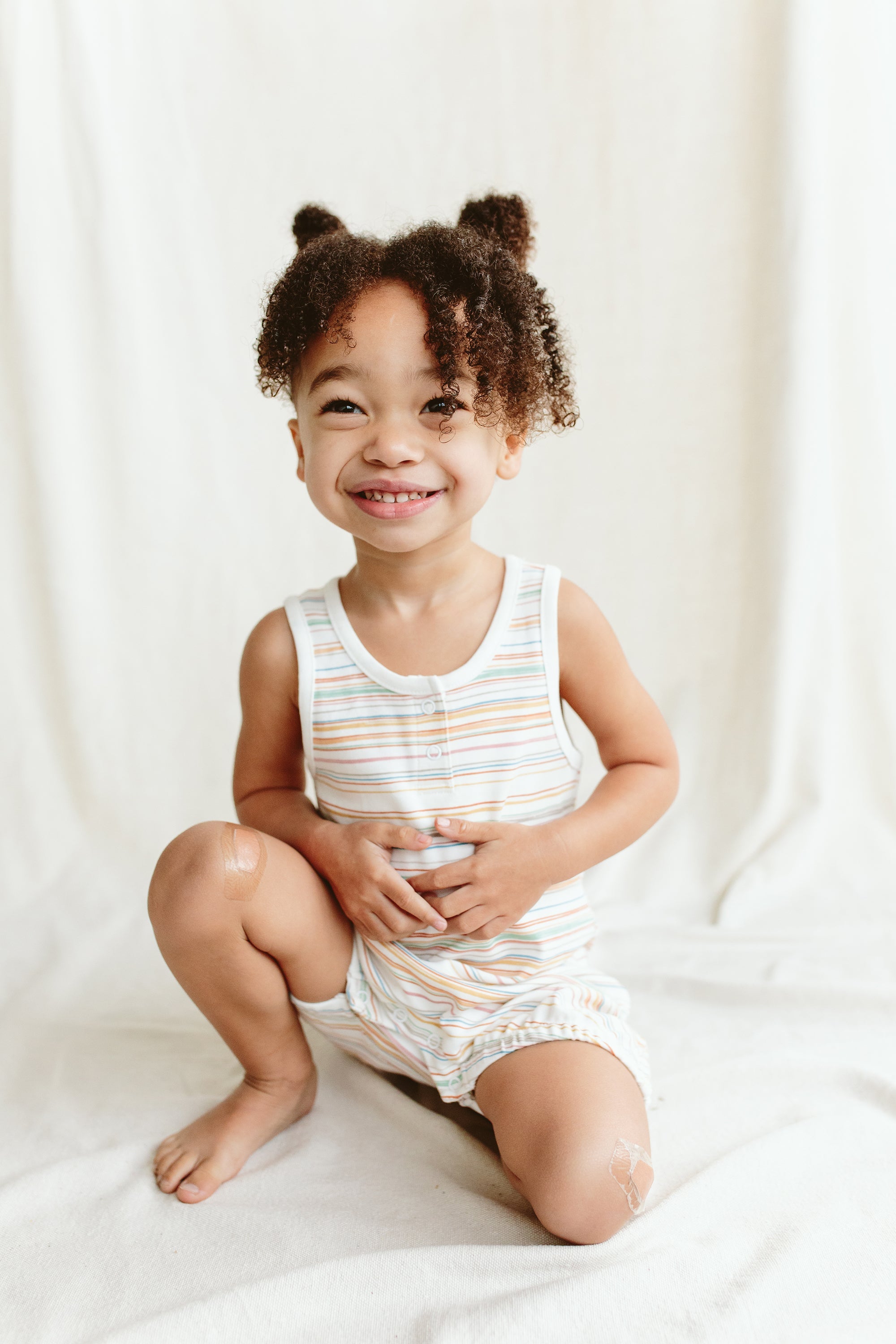 ROMPER | BOARDWALK STRIPE rompers goumikids   