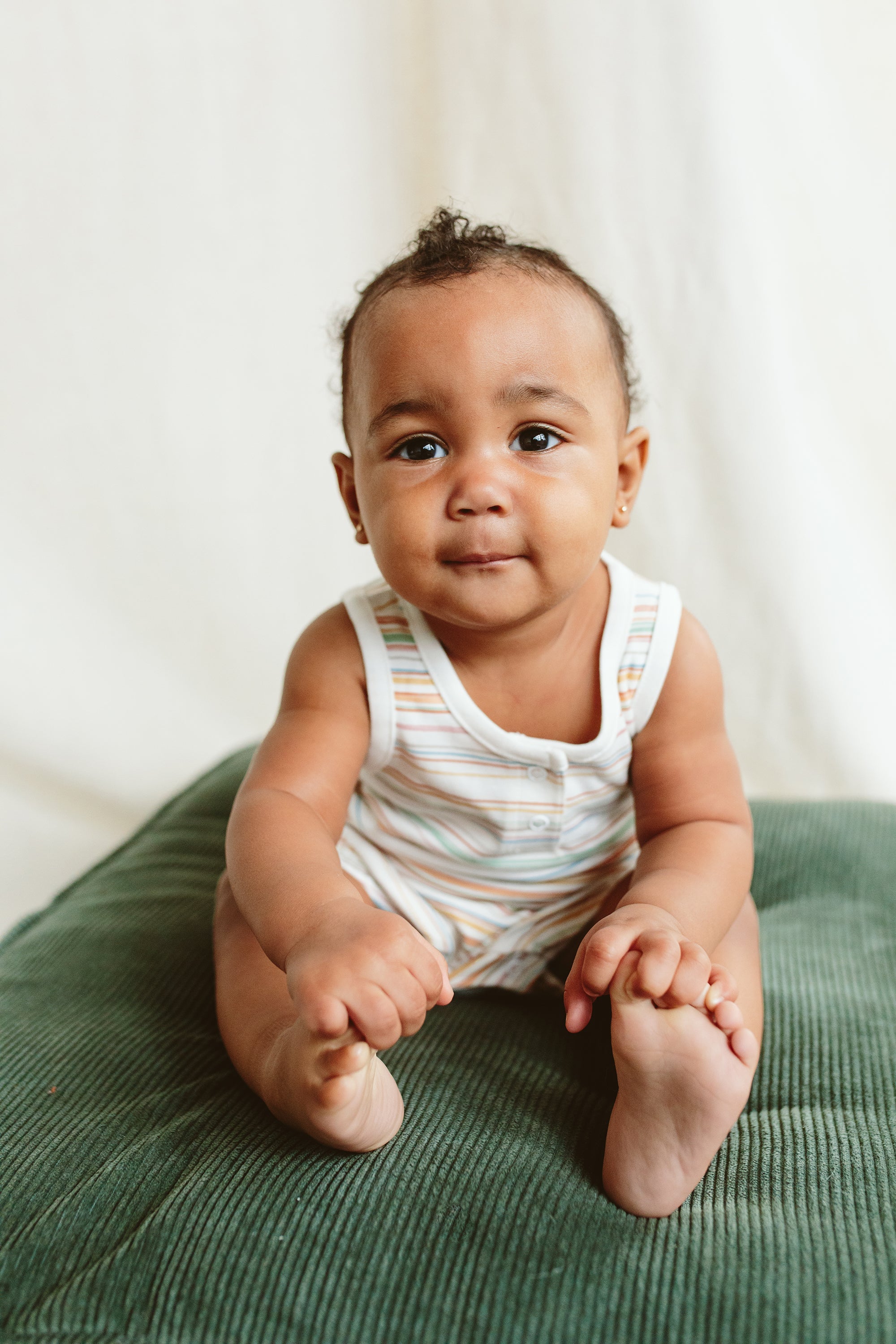 ROMPER | BOARDWALK STRIPE rompers goumikids   